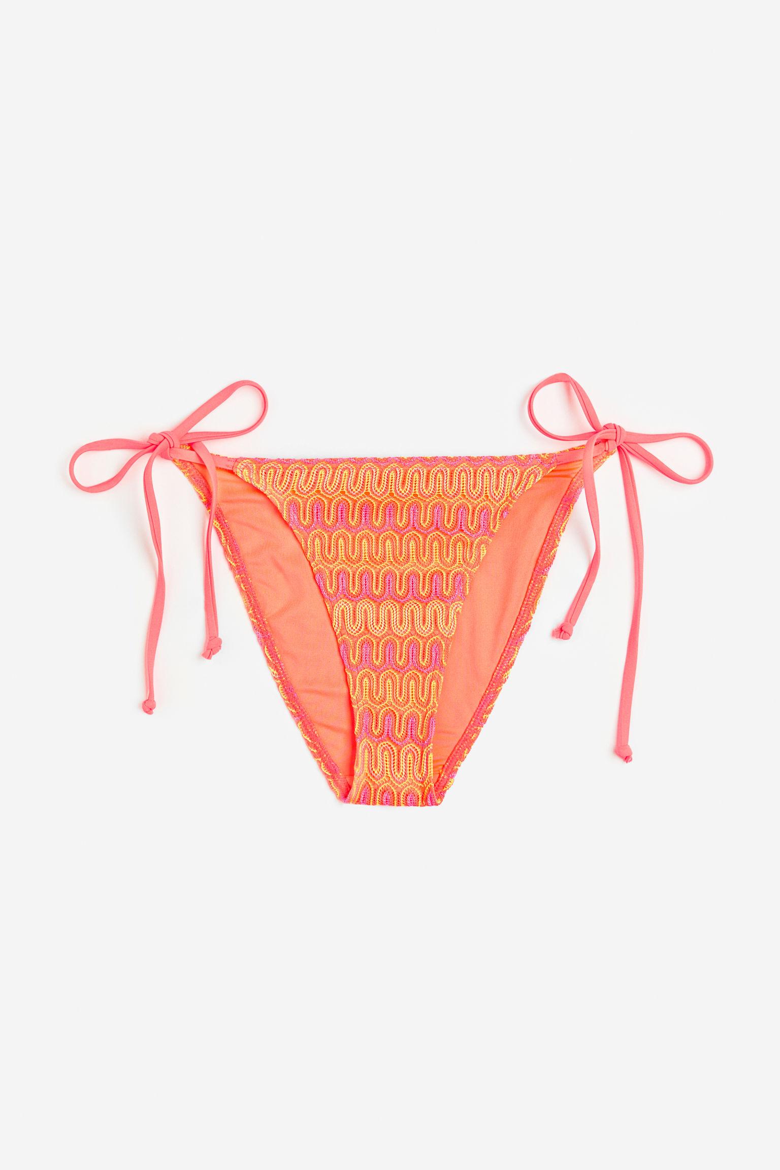 H&M Bikinibroekje Met Strikjes Aan De Zijkant in het Roze | Lyst NL