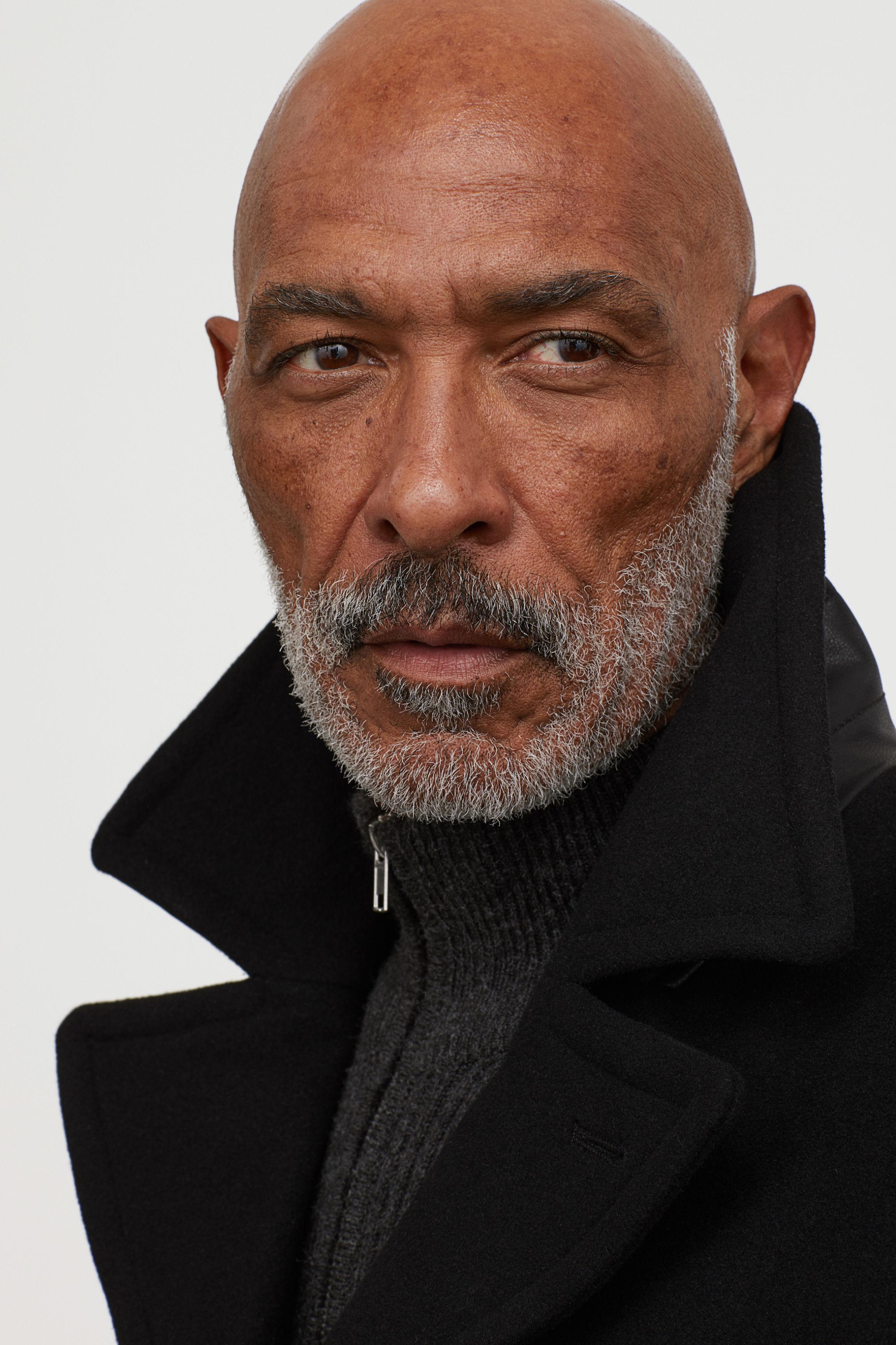h&m pea coat mens