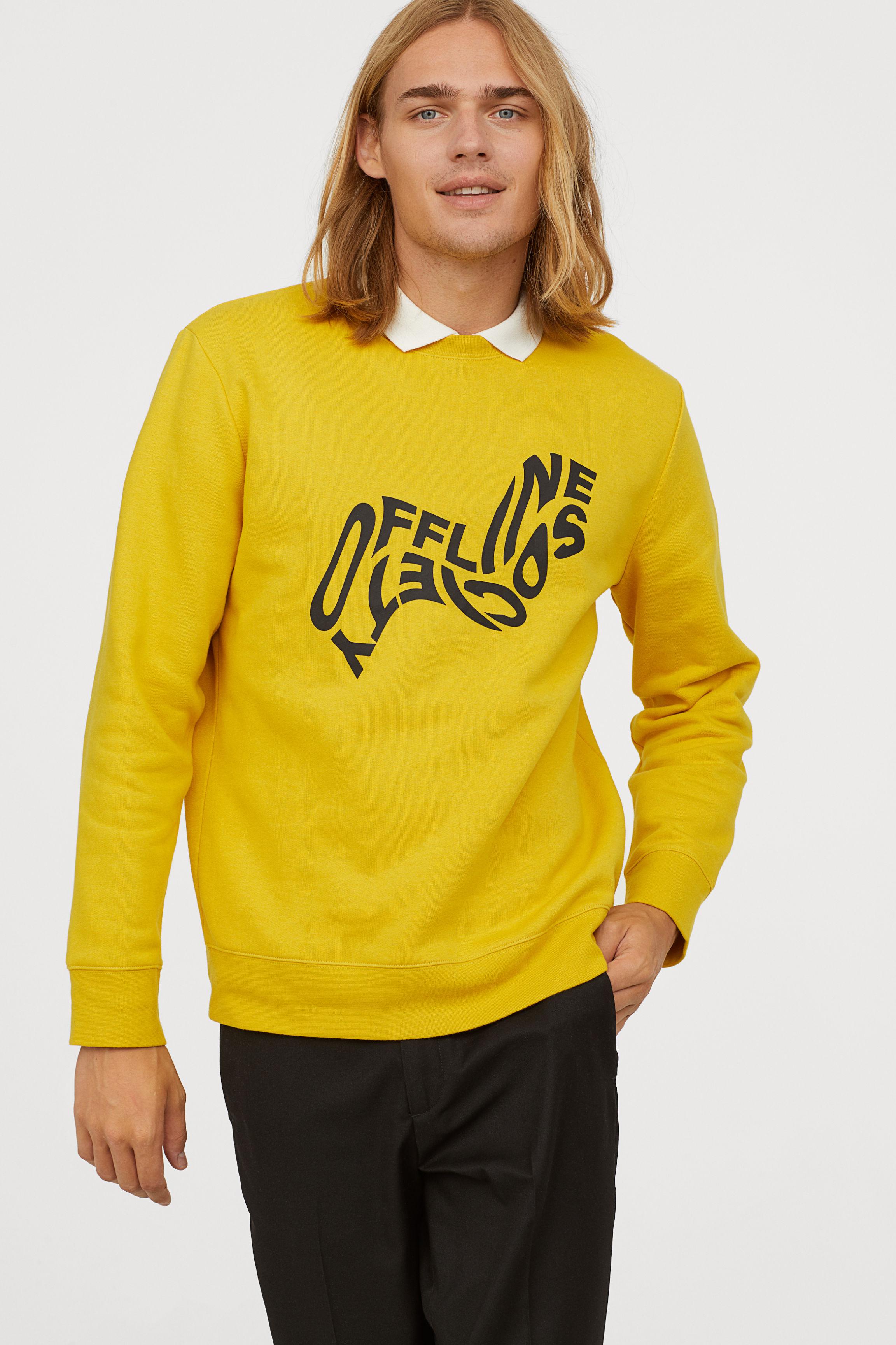 offline society yellow sweatshirt
