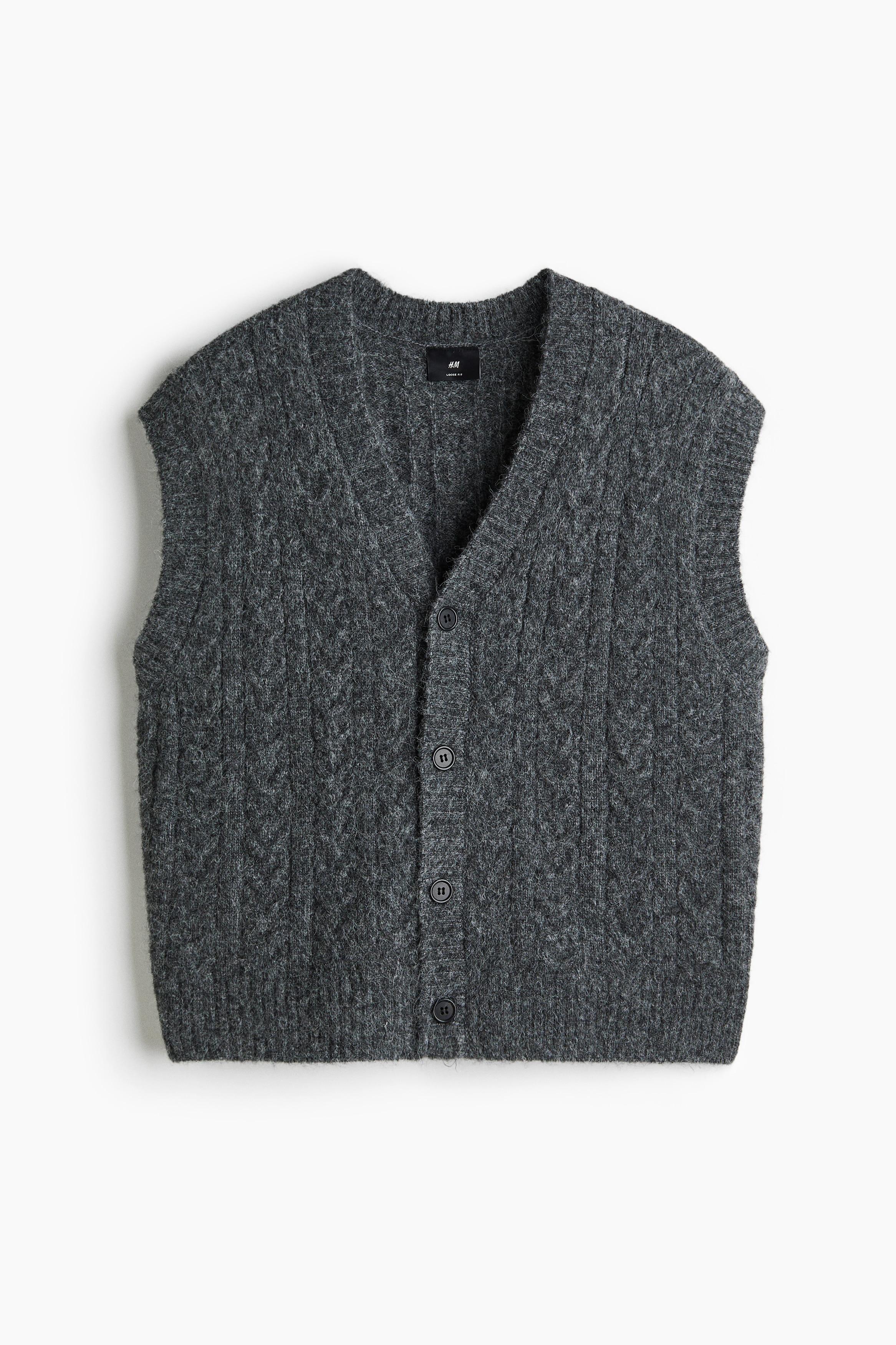 Sweater Vest Pull Noir Femme H&m Pull Sans Manches Gris Foncé