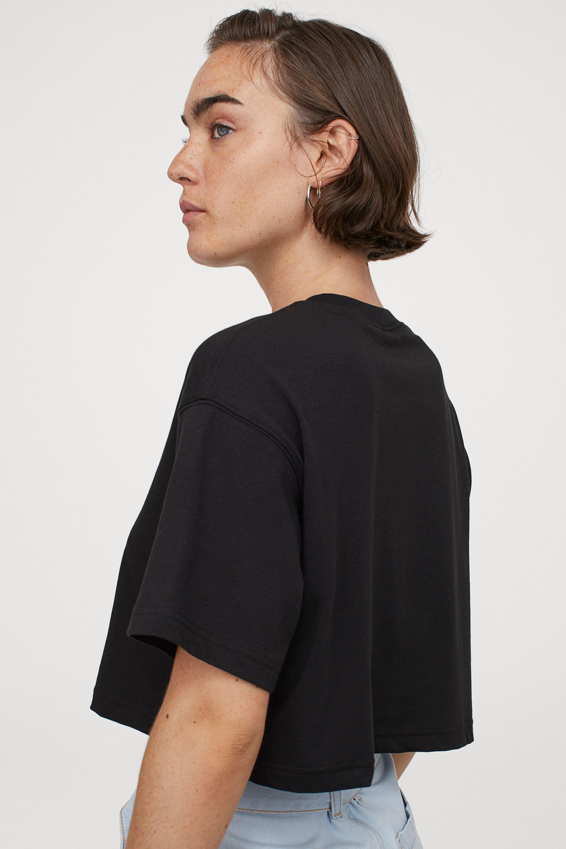 h&m black tees