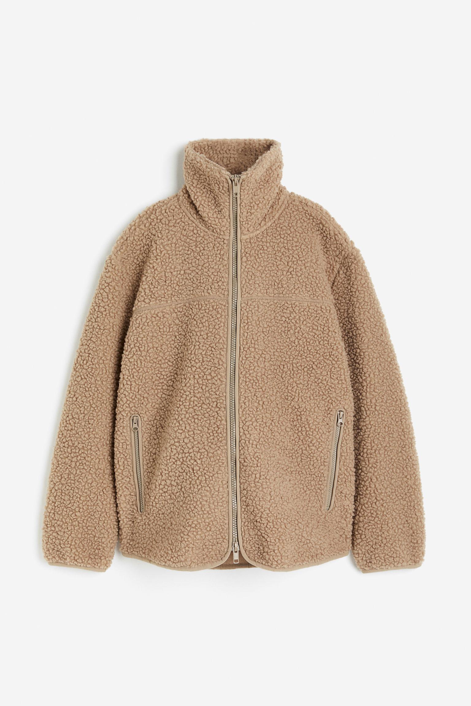 MAMA Veste Before After en tissu peluche H&M en coloris Neutre