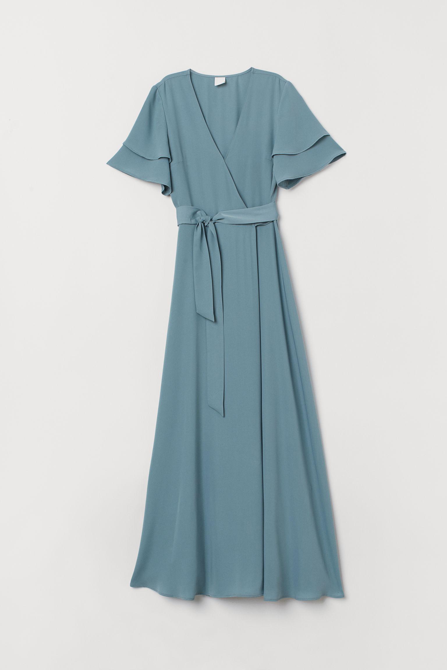 Robe portefeuille H&M en coloris Bleu | Lyst