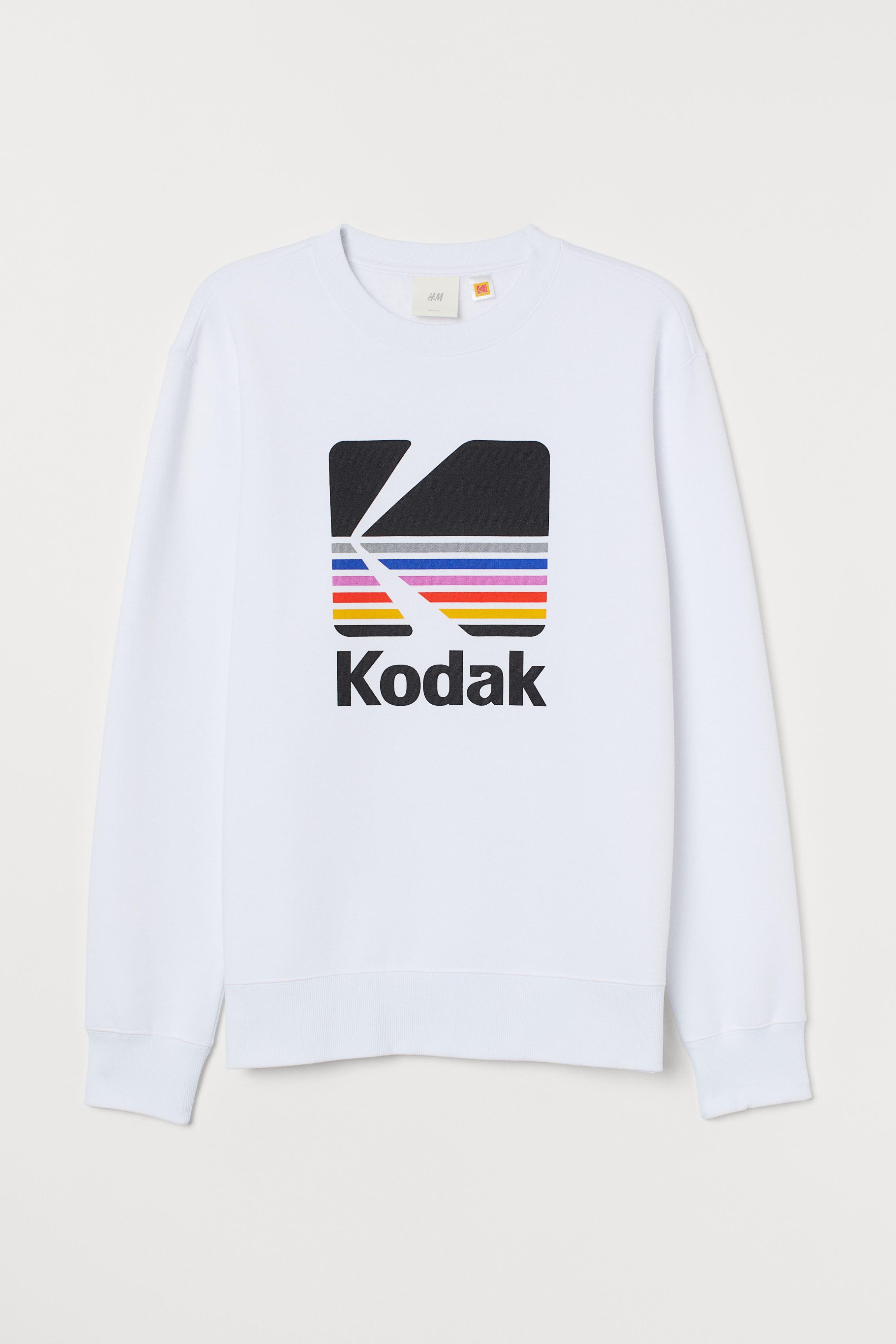 h&m sweatshirt with printed design