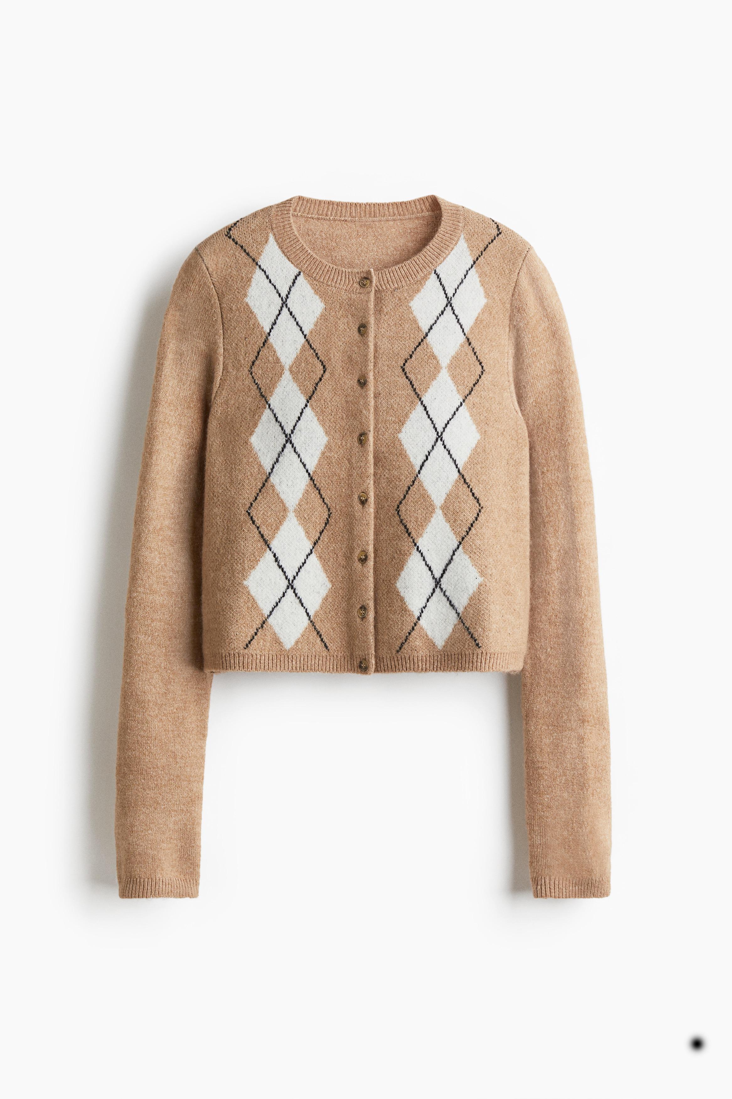 H&m Strickjacke Dunkelbraun Damen Cardigan Sweaters