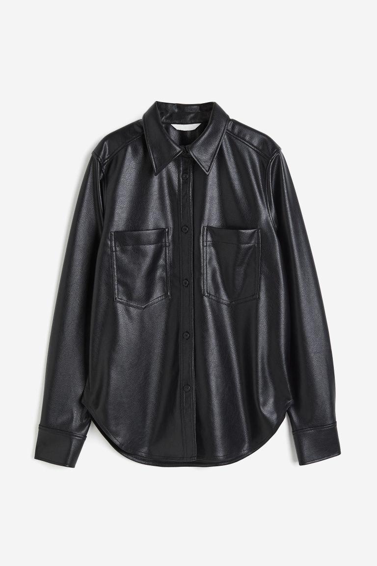 Chemise en cuir h&m hotsell