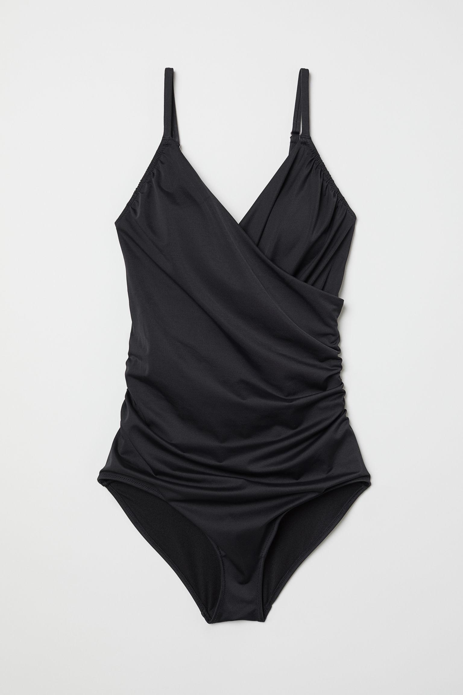 h&m black swimming costume