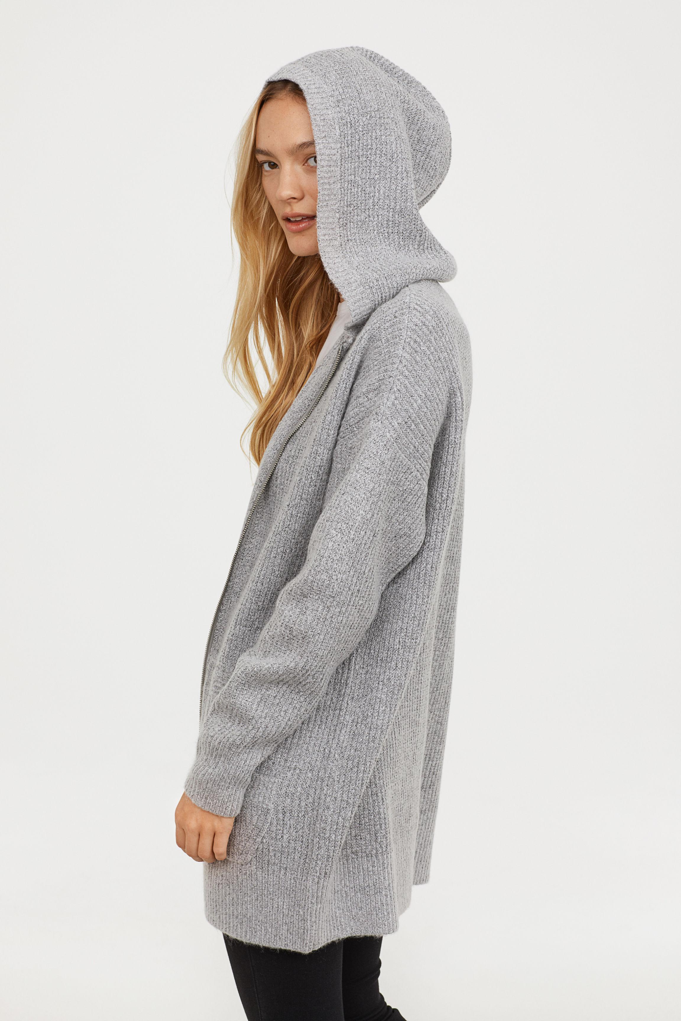 h&m hooded cardigan