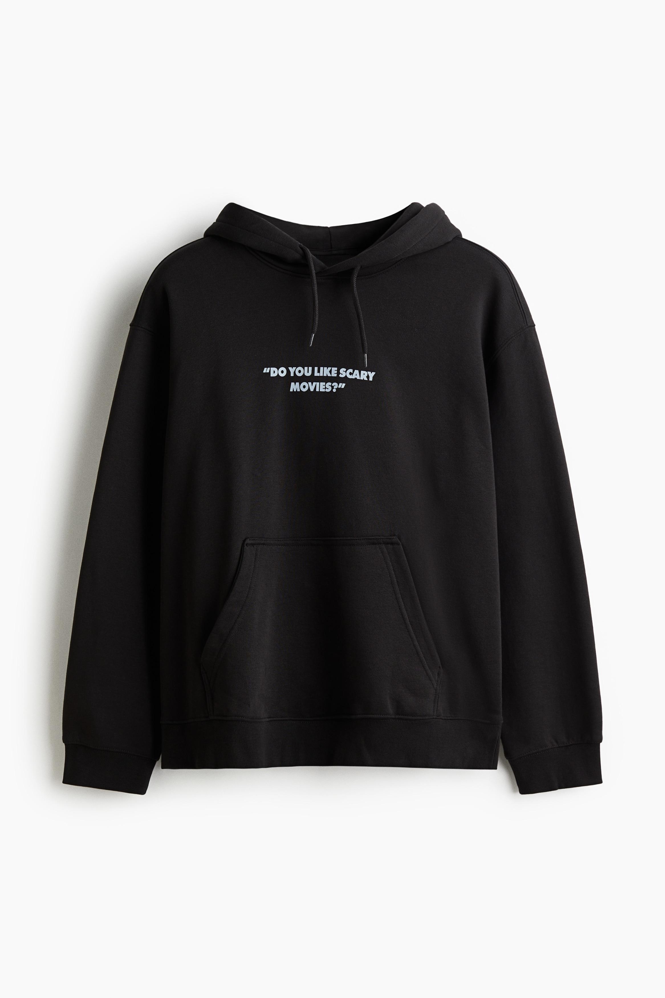 Kapuzenpullover H Und M Hoodie Schwarz Hoodie In Regular Fit