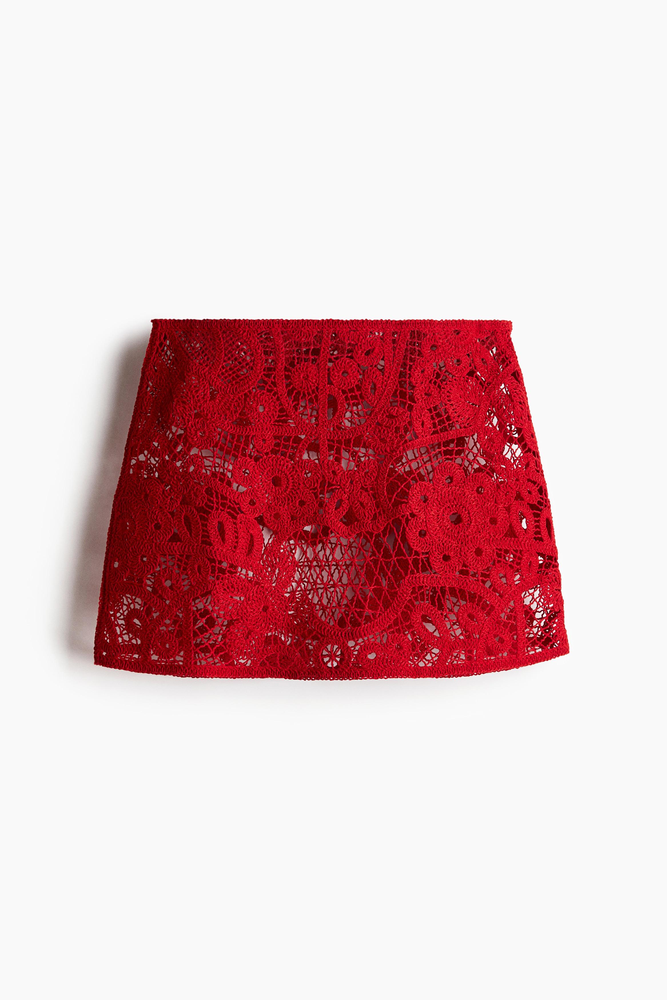 Jupe évasée - Rouge - FEMME | H&M BE