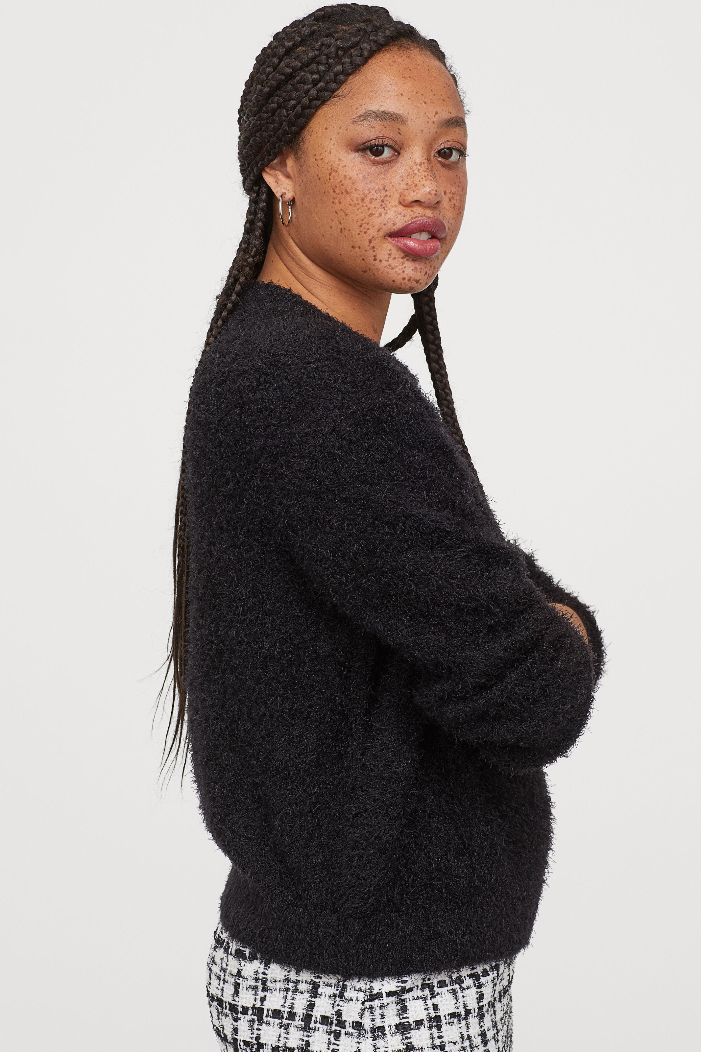h&m fluffy sweater