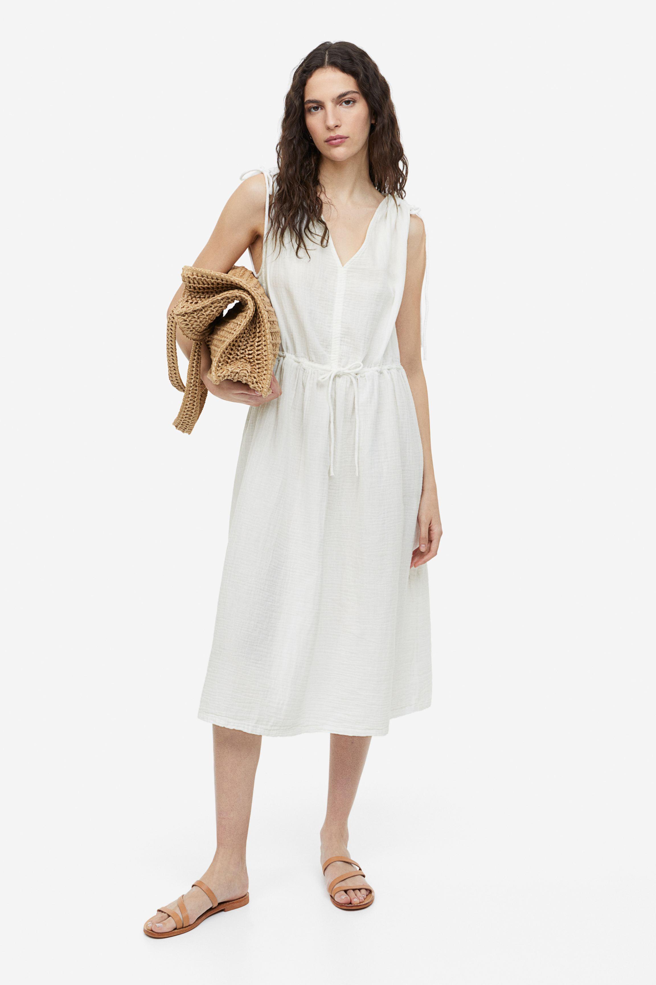 H&M Dress in White | Lyst
