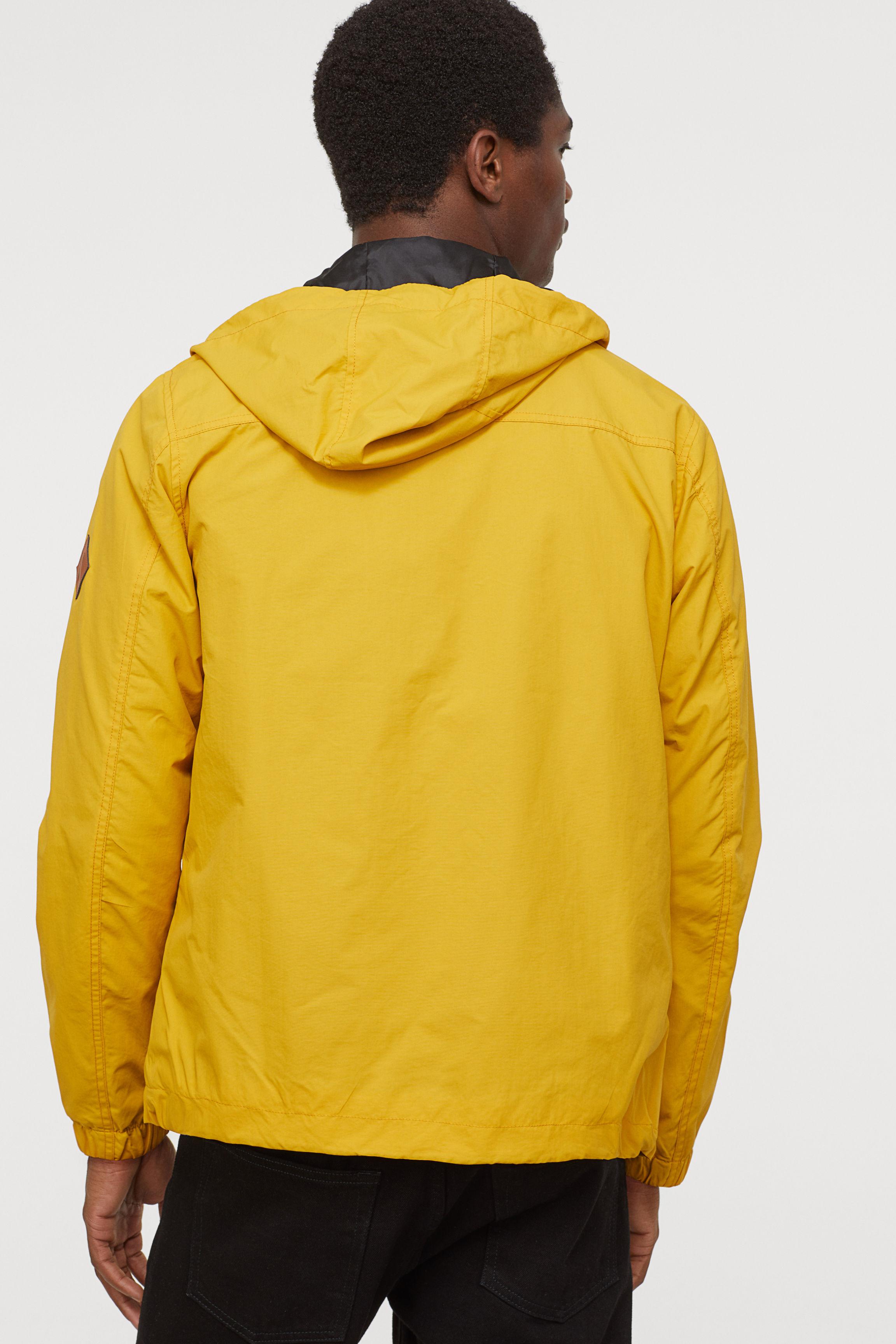 yellow windbreaker h&m