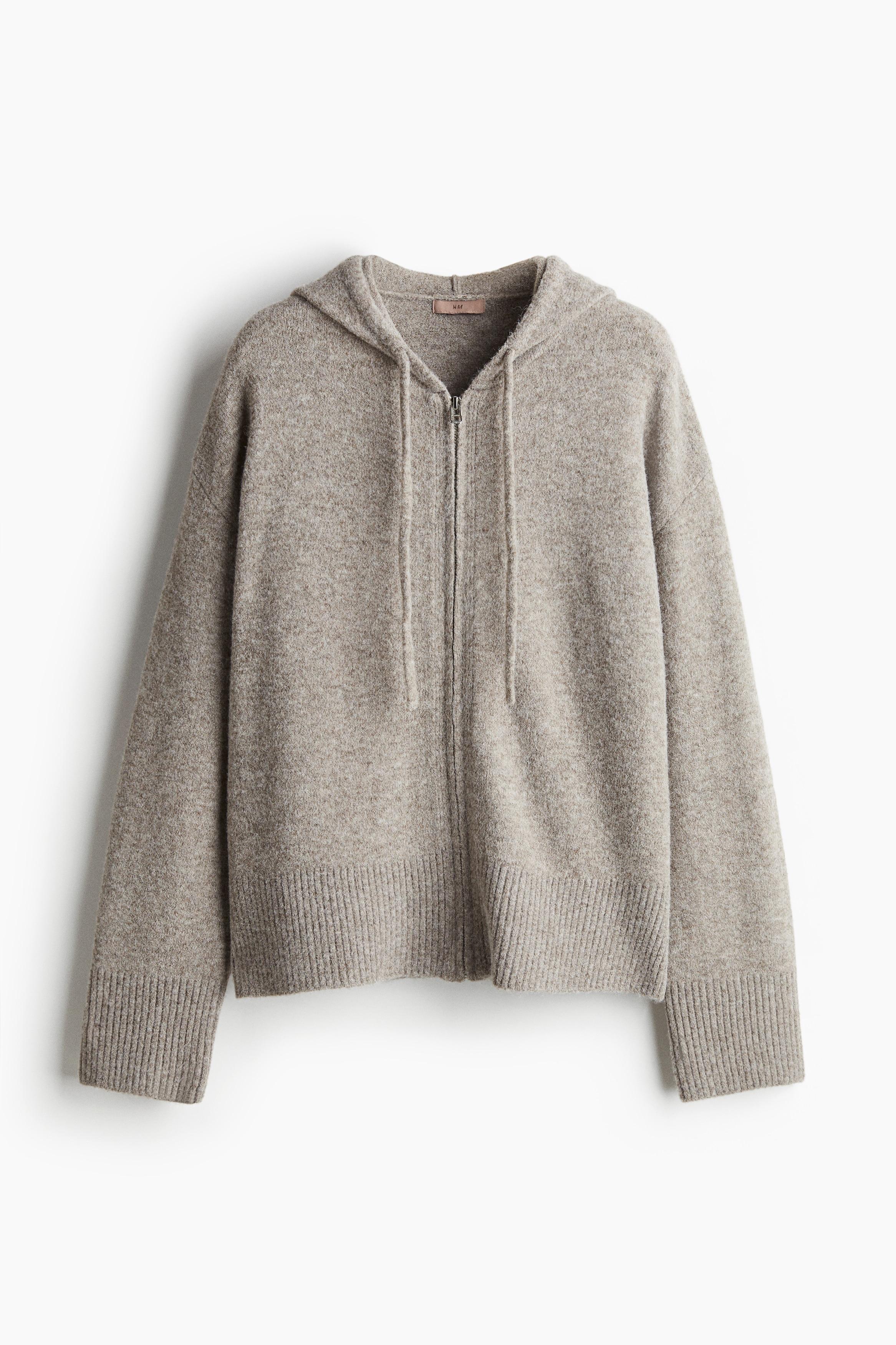 H&m Bruine Trui Met Rits Hoodies Sweatshirts Voor Heren - Main Image