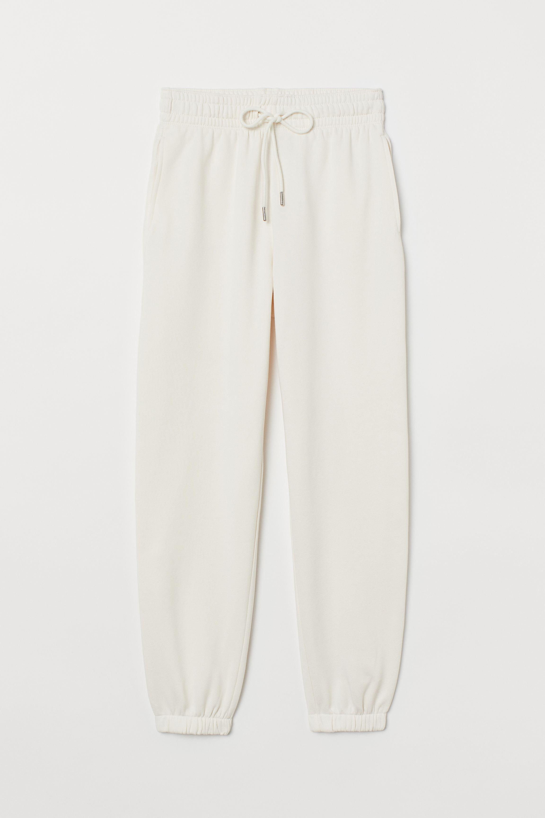 h&m white sweatpants