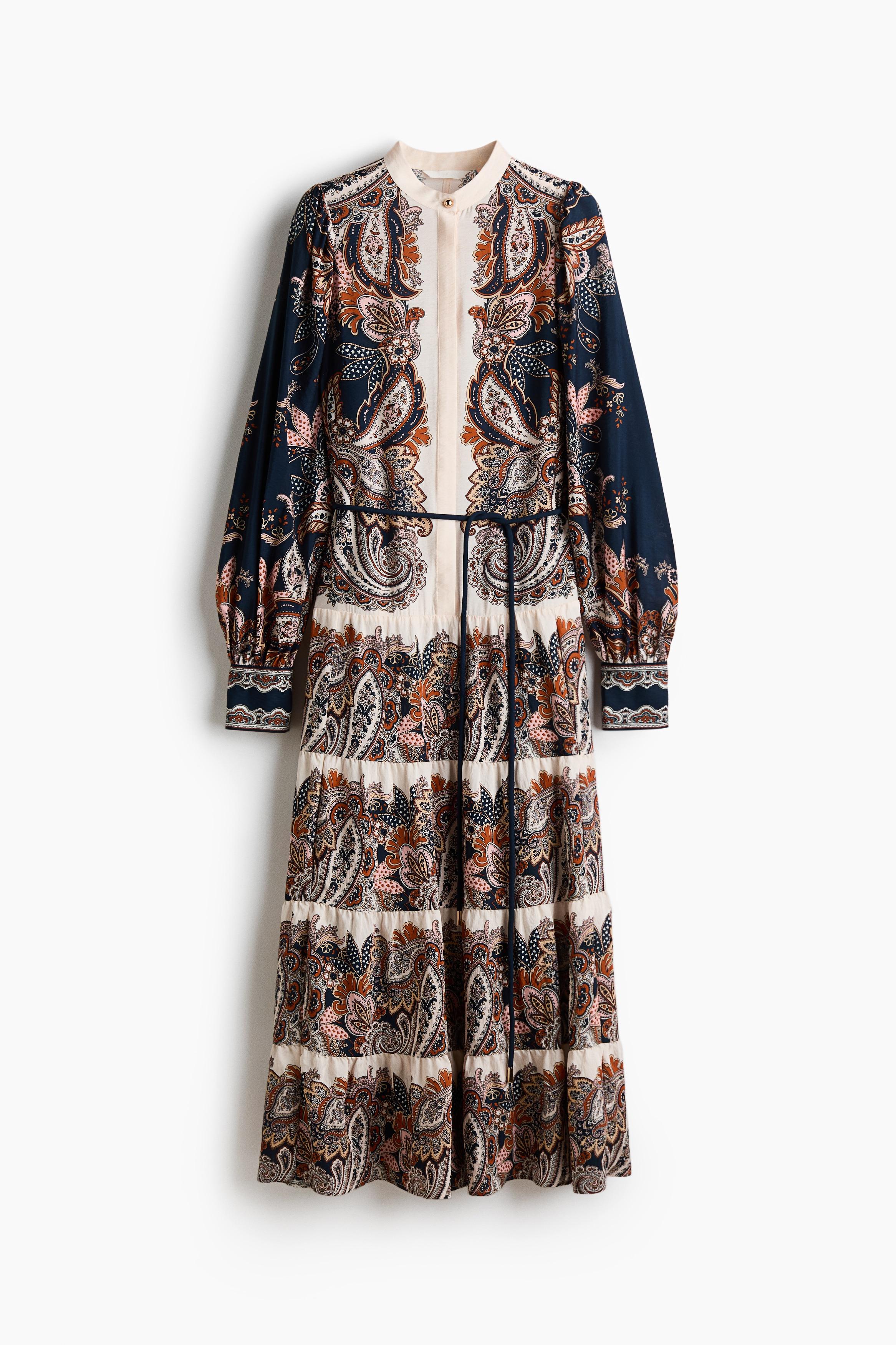 Robe H&M Orange - Taille 36 - Mini Robe D'été En Polyester - Occasion Très Bon état