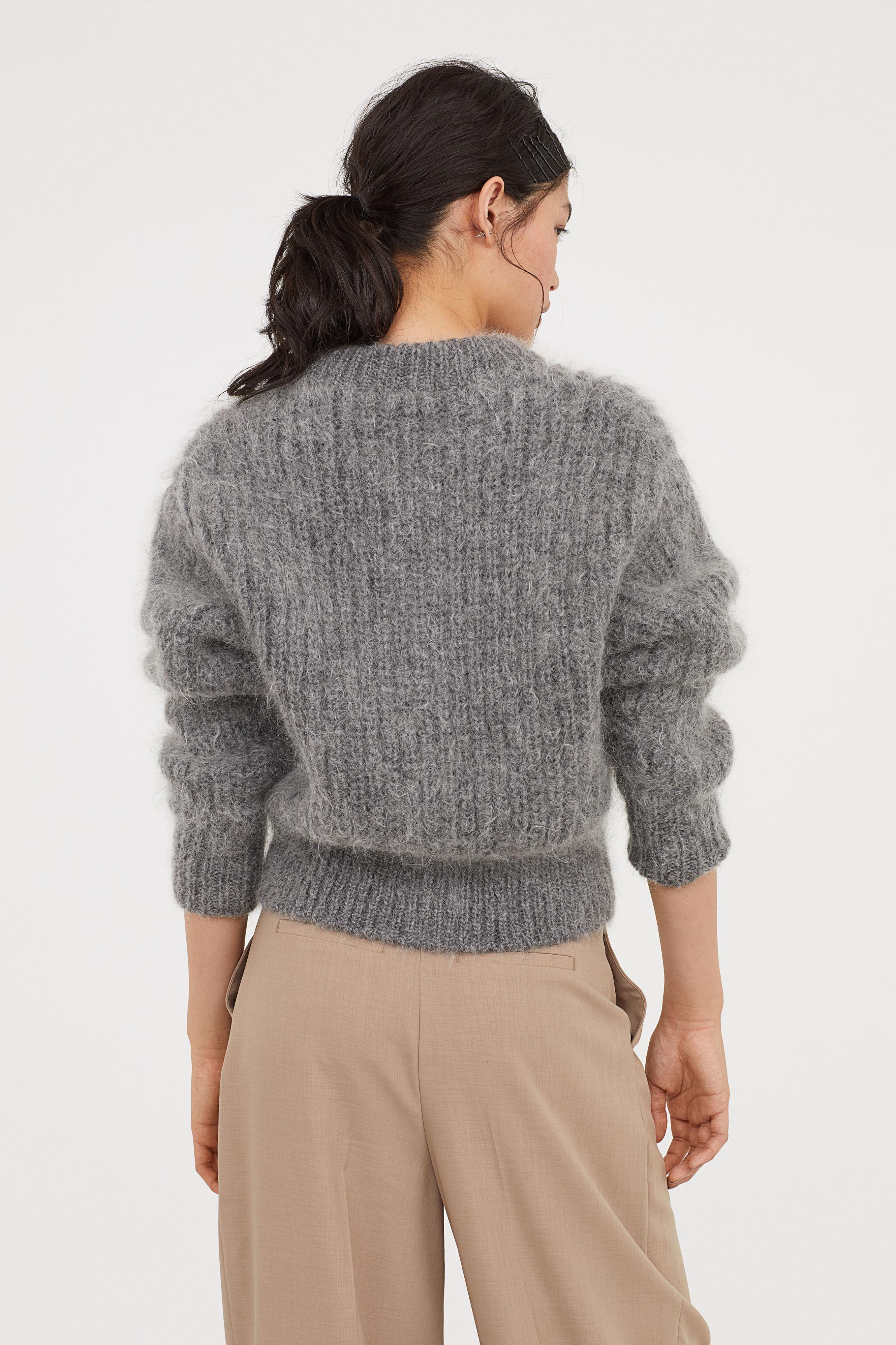 H&M Wool-blend Cardigan in Gray Melange (Gray) - Lyst