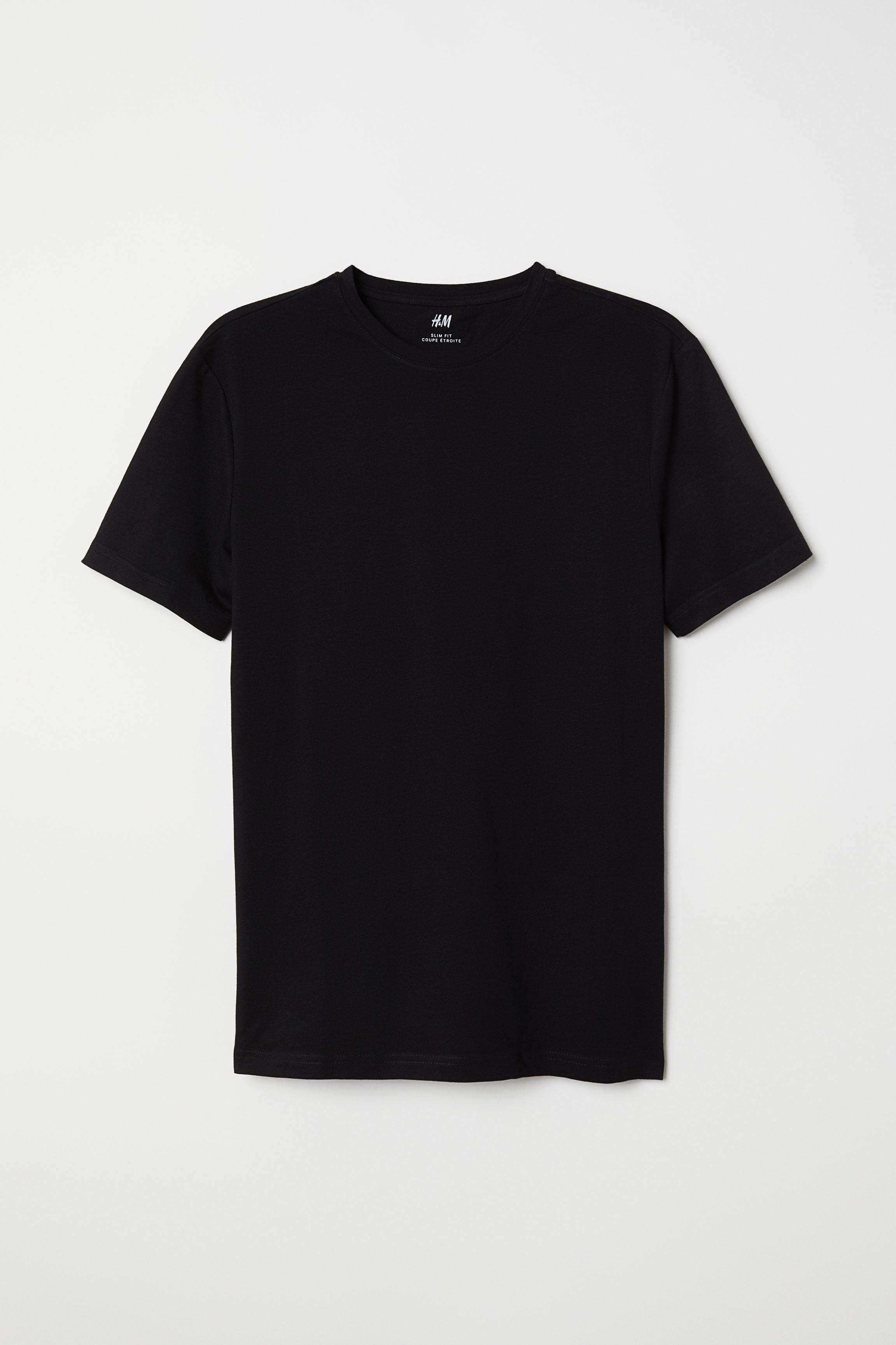 h&m slim fit coupe etroite t shirt