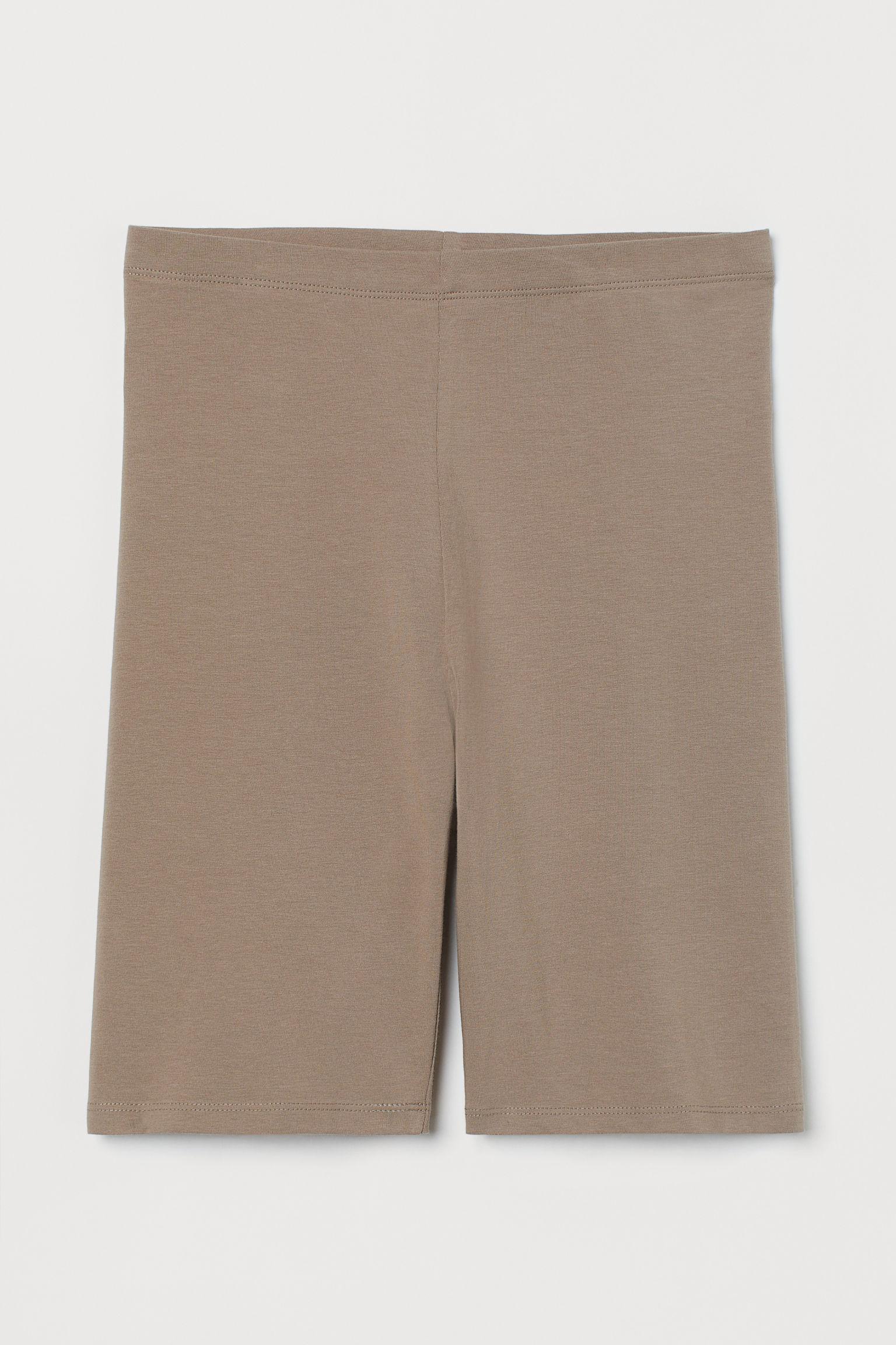 H\u0026M Cotton Cycling Shorts in Brown 
