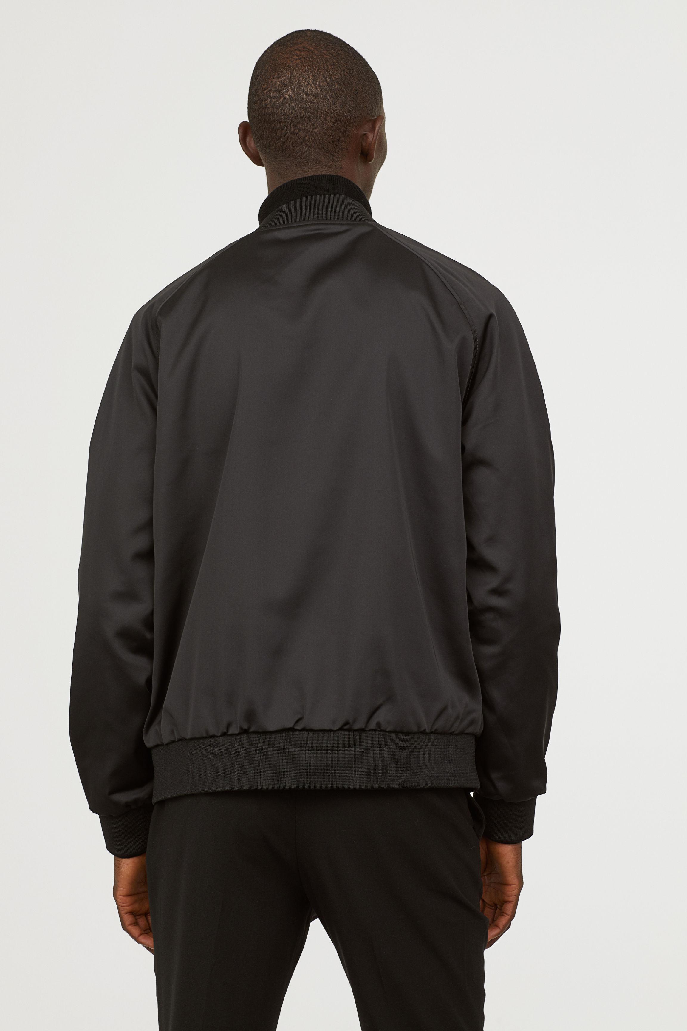 H&M Reversible Bomber Jacket in Black for Men - Lyst