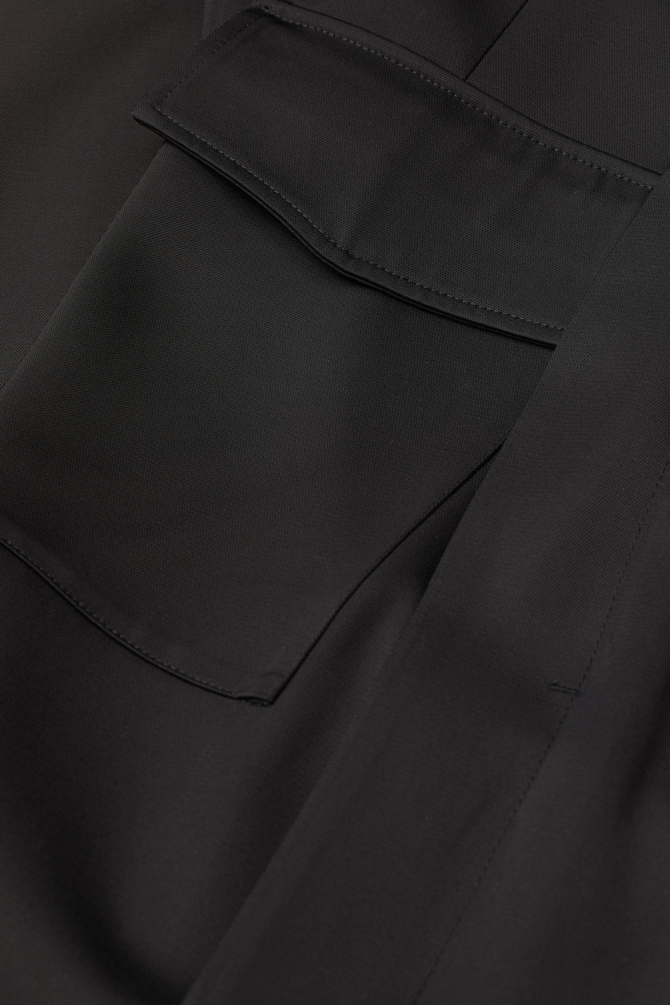 h&m black formal pants