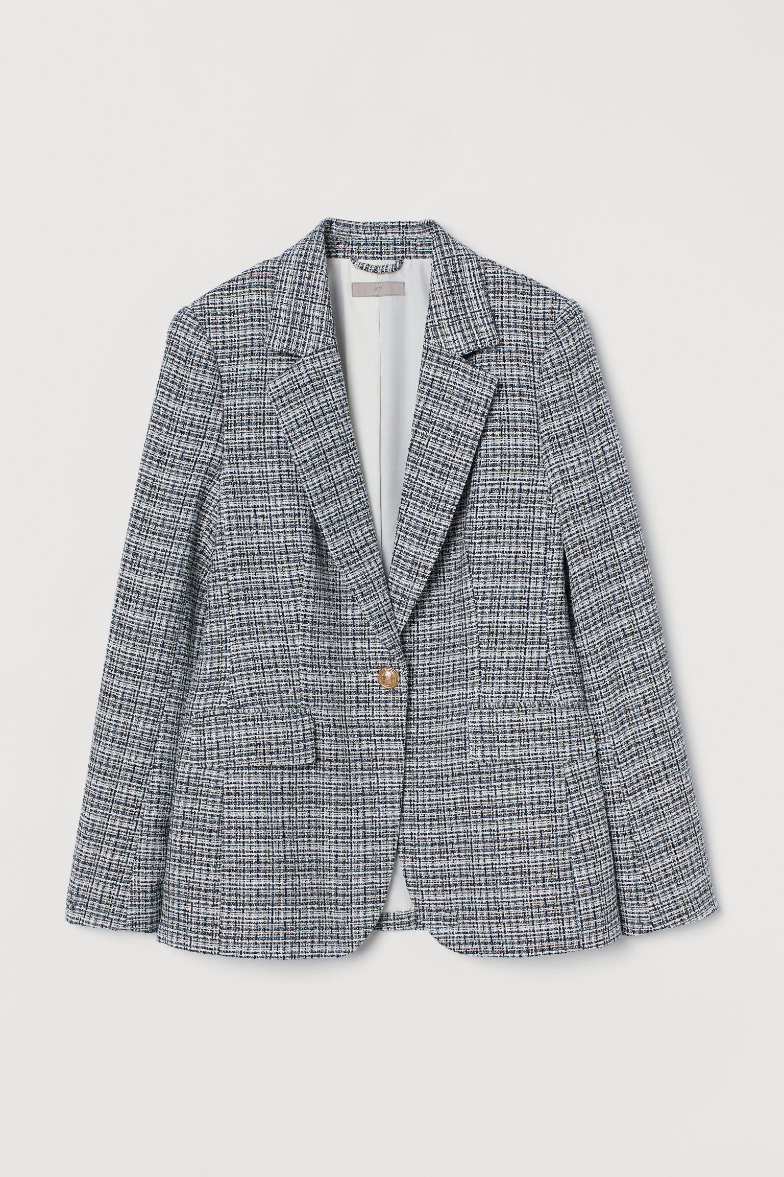 boucle blazer hm