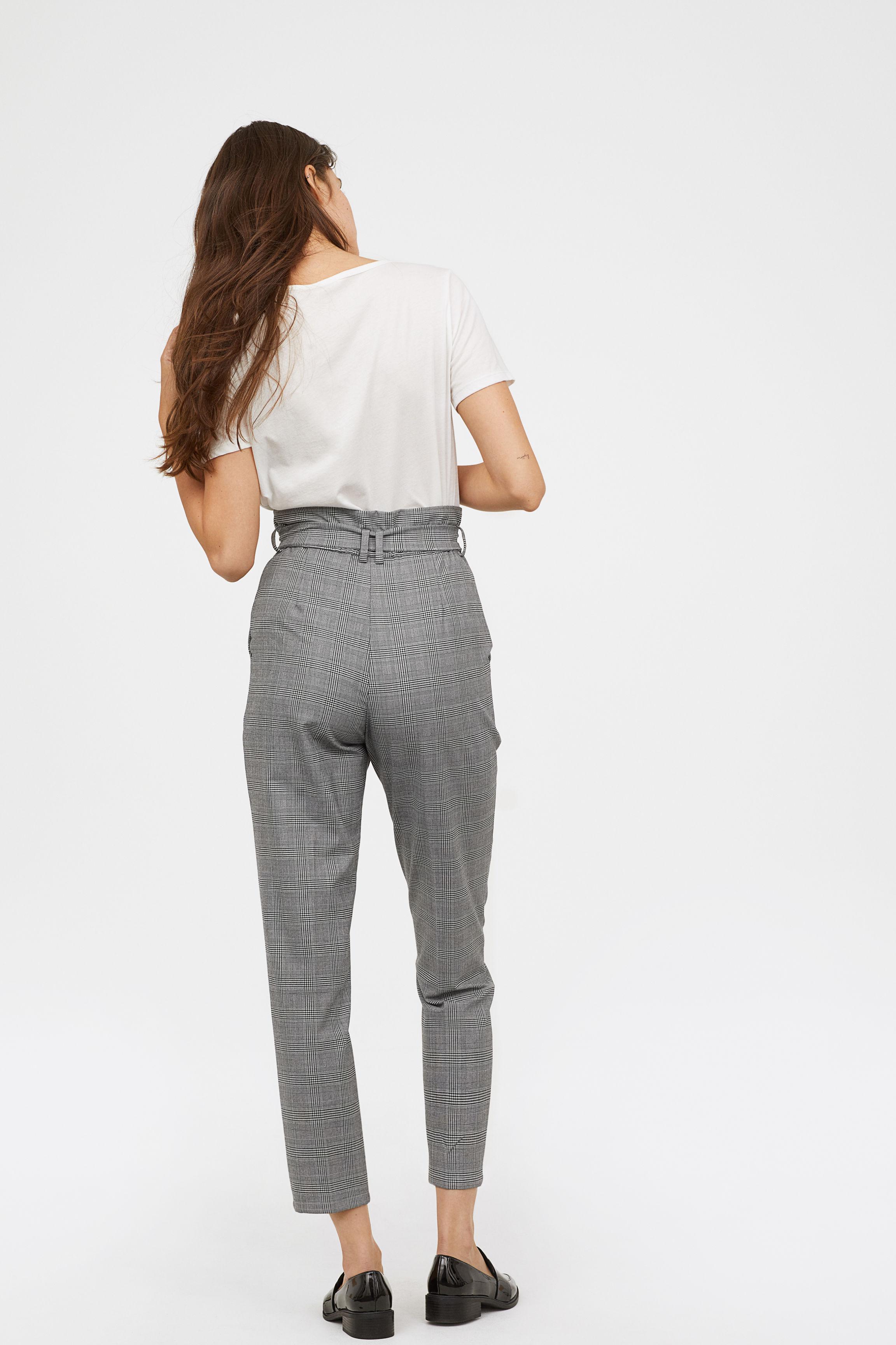 H\u0026M Synthetic Paper-bag Pants in Light 