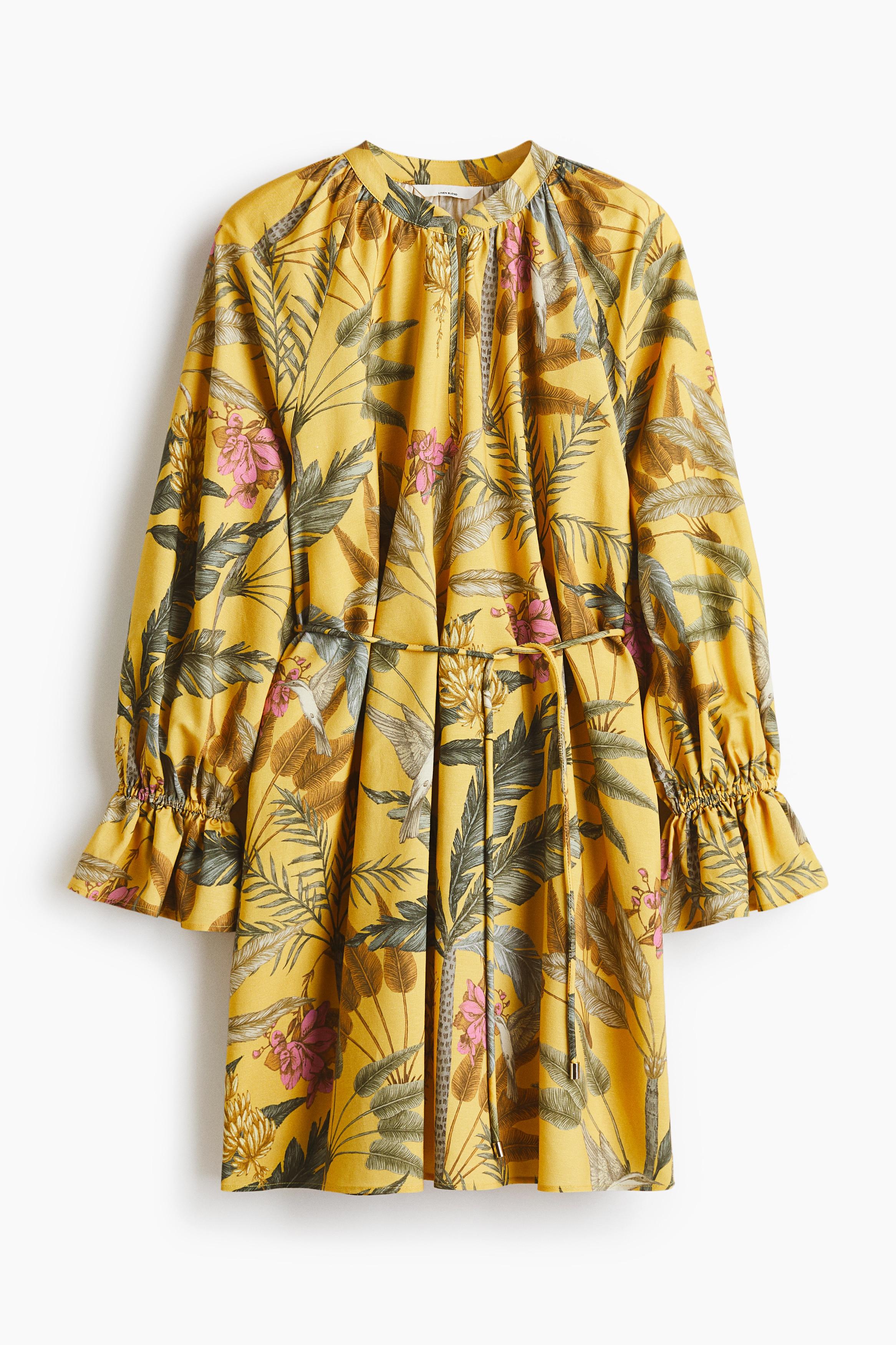 Dress Robe Jaune Hm Robes Jaune H&M Pour Femme Lyst