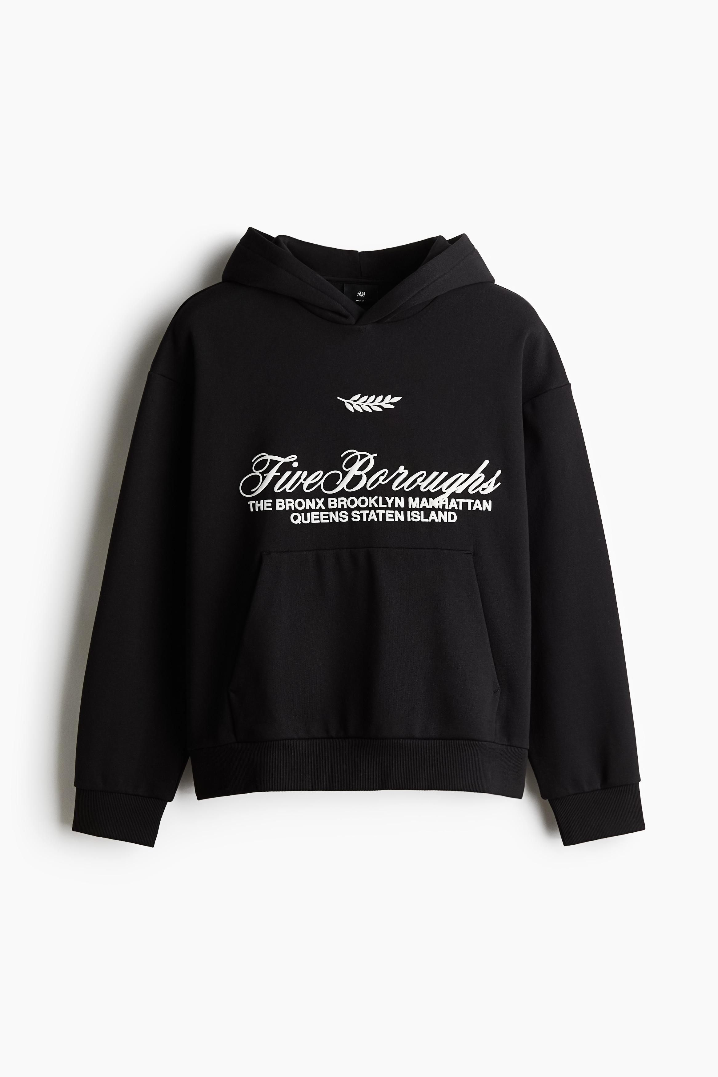 Loose Fit Herren Winterjacken H&m Schwarzer Pullover Herren