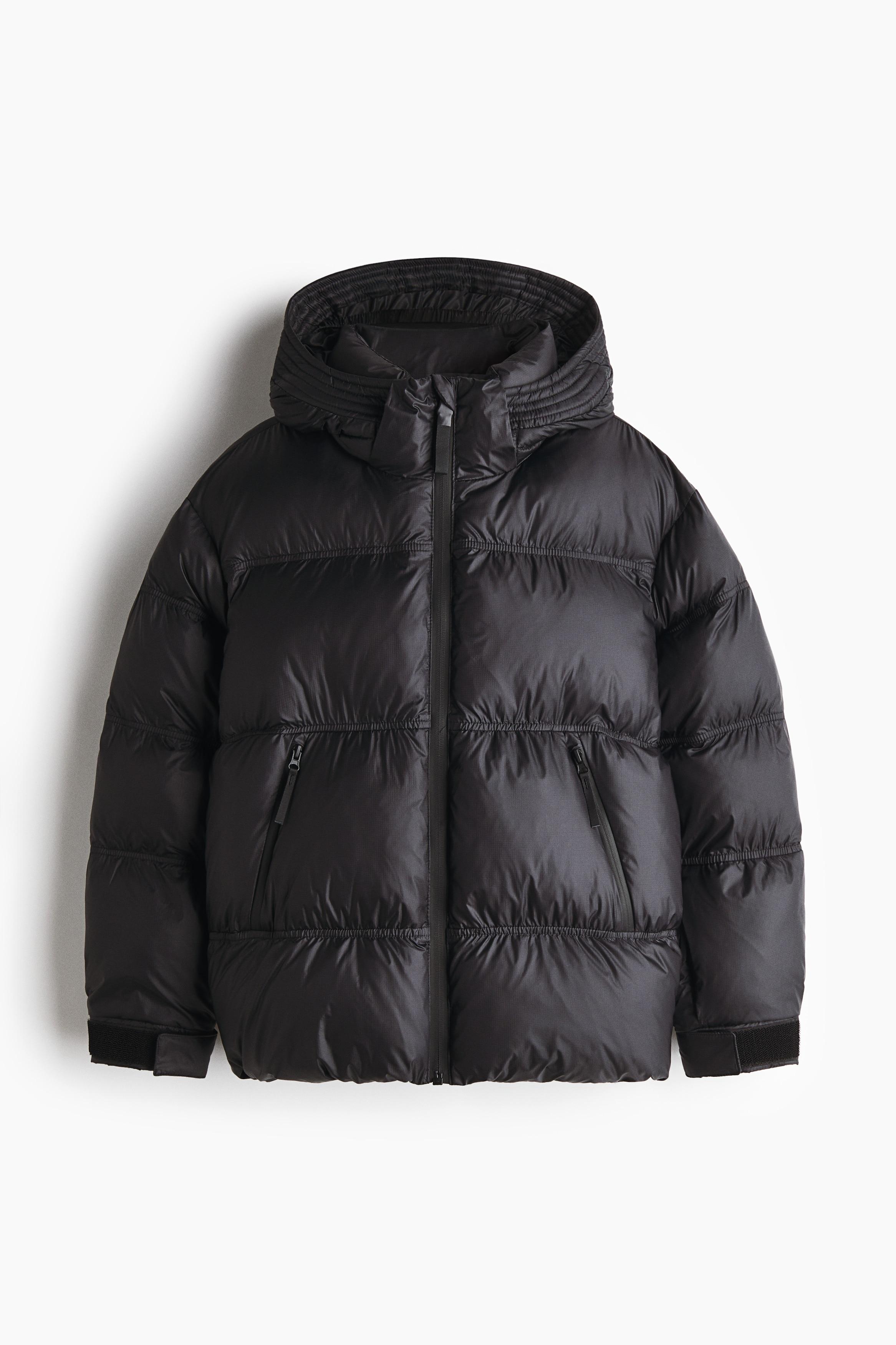 Veste Doudoune Noire Doudoune Oversize H&m Doudoune à Capuche