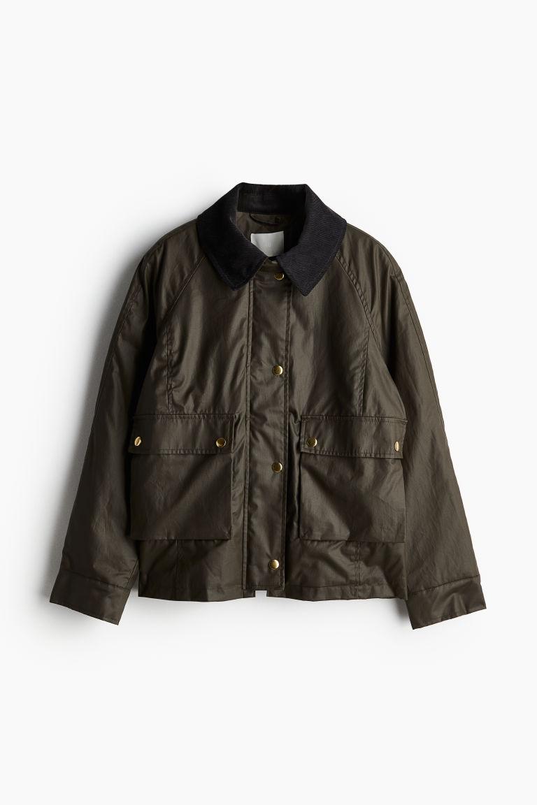 Veste En Twill Cire H M en coloris Noir Lyst