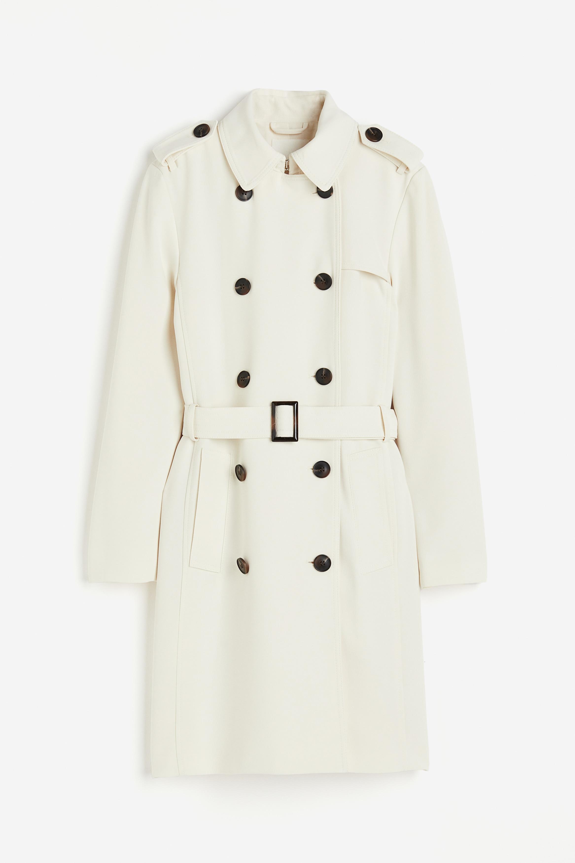 H&M Zweireihiger Trenchcoat in Natur Lyst DE