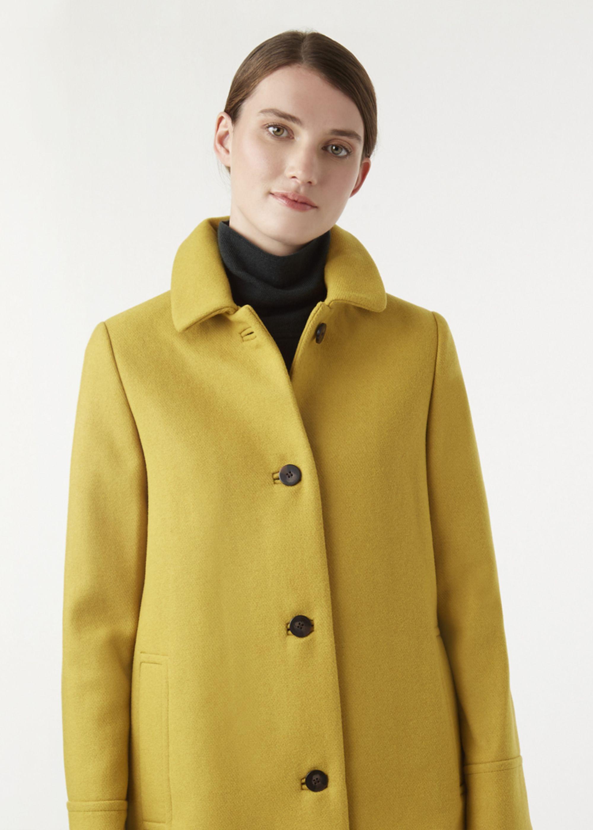 hobbs yellow coat