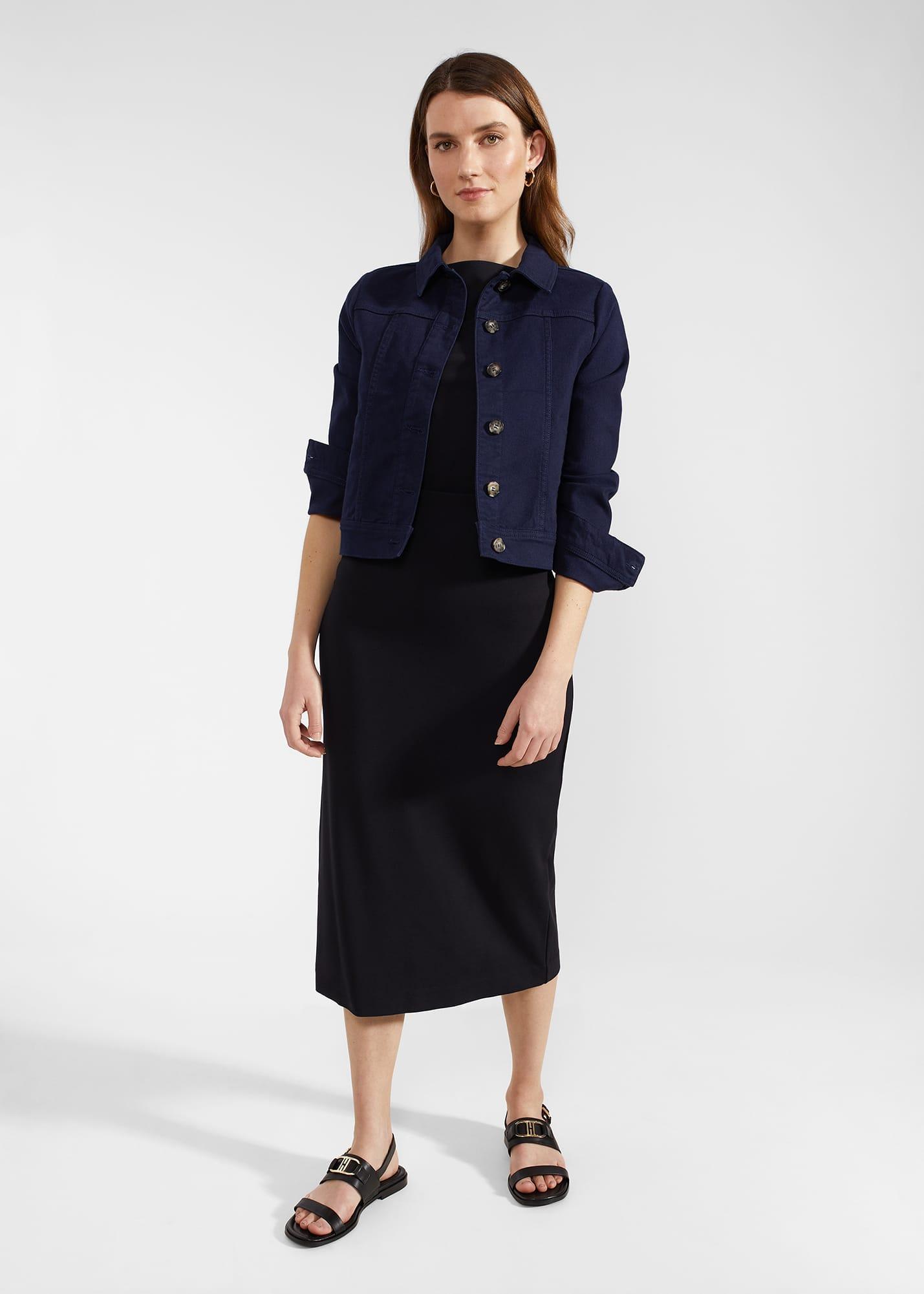 Hobbs Iliana Jersey Dress in Black Lyst UK
