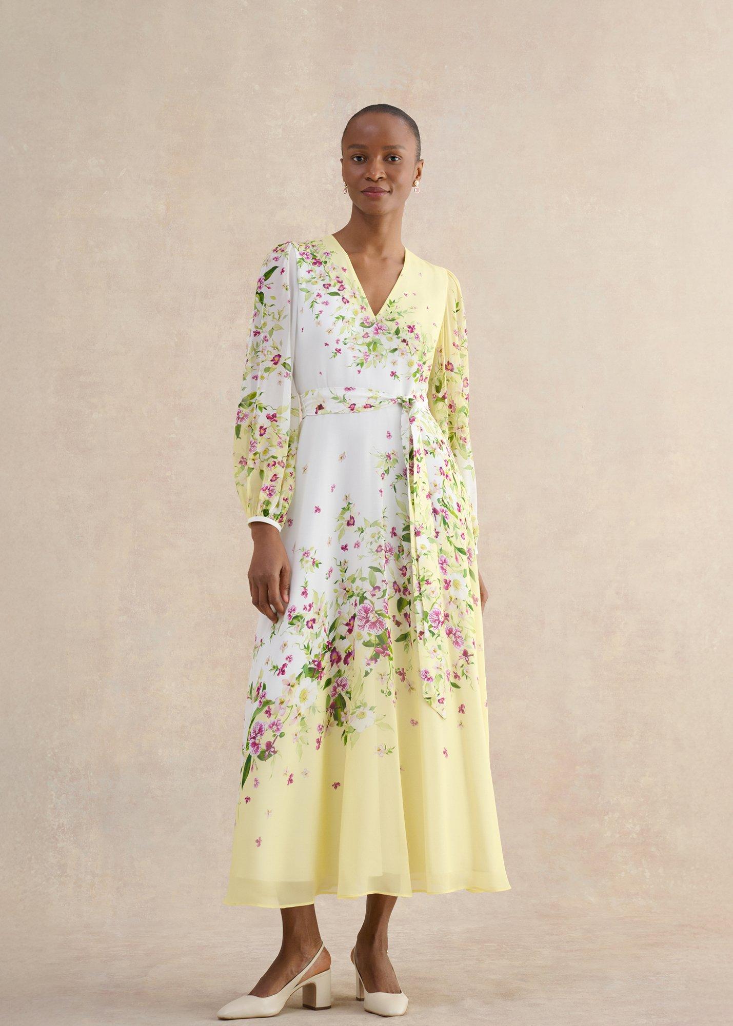 hobbs asher silk dress HOBBS London Asher silk midi dress. , Size 12, Worn