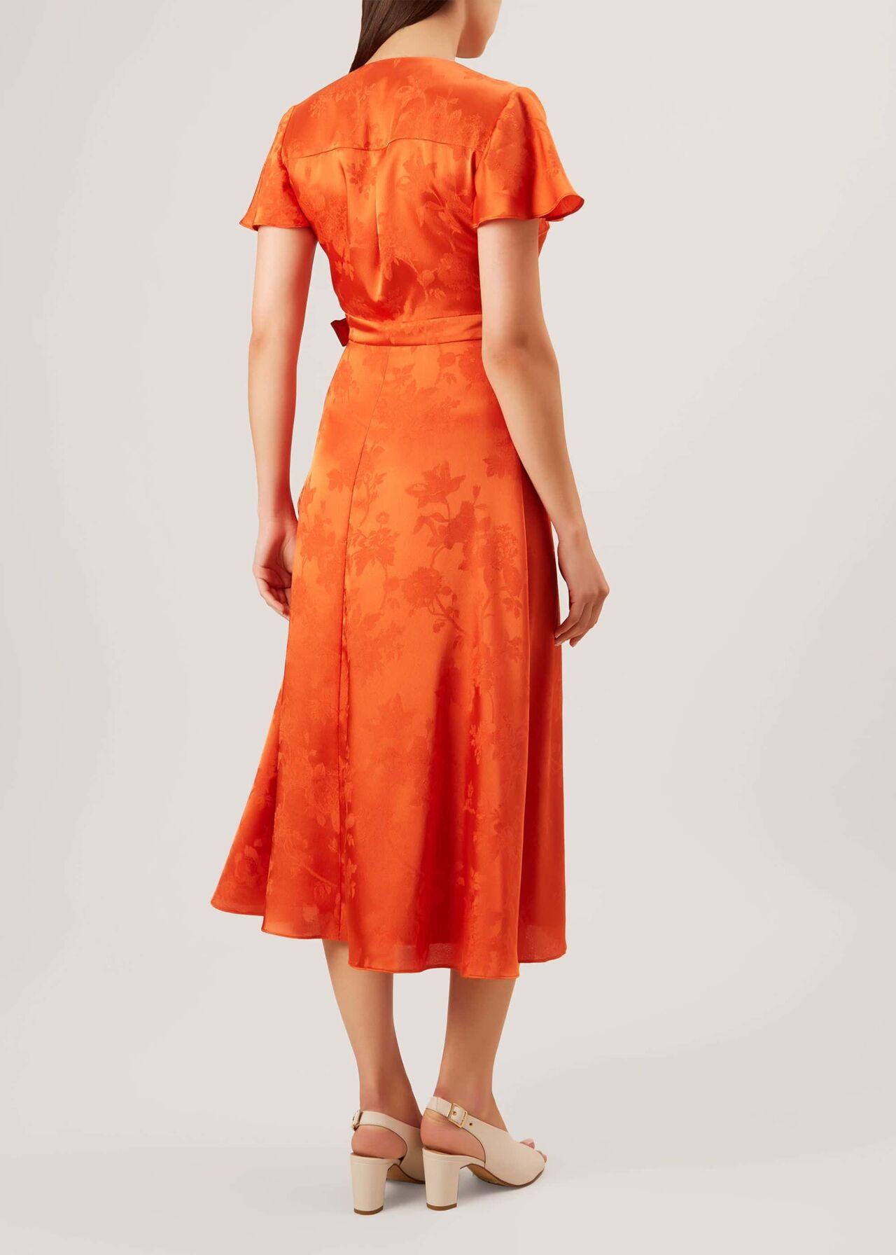 hobbs orange dress