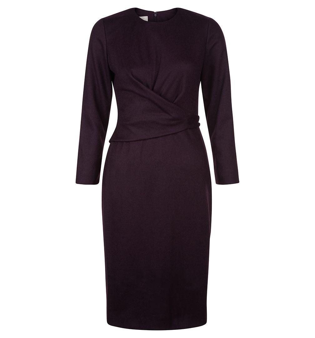 Hobbs Wool Mylene Dress in Black Lyst