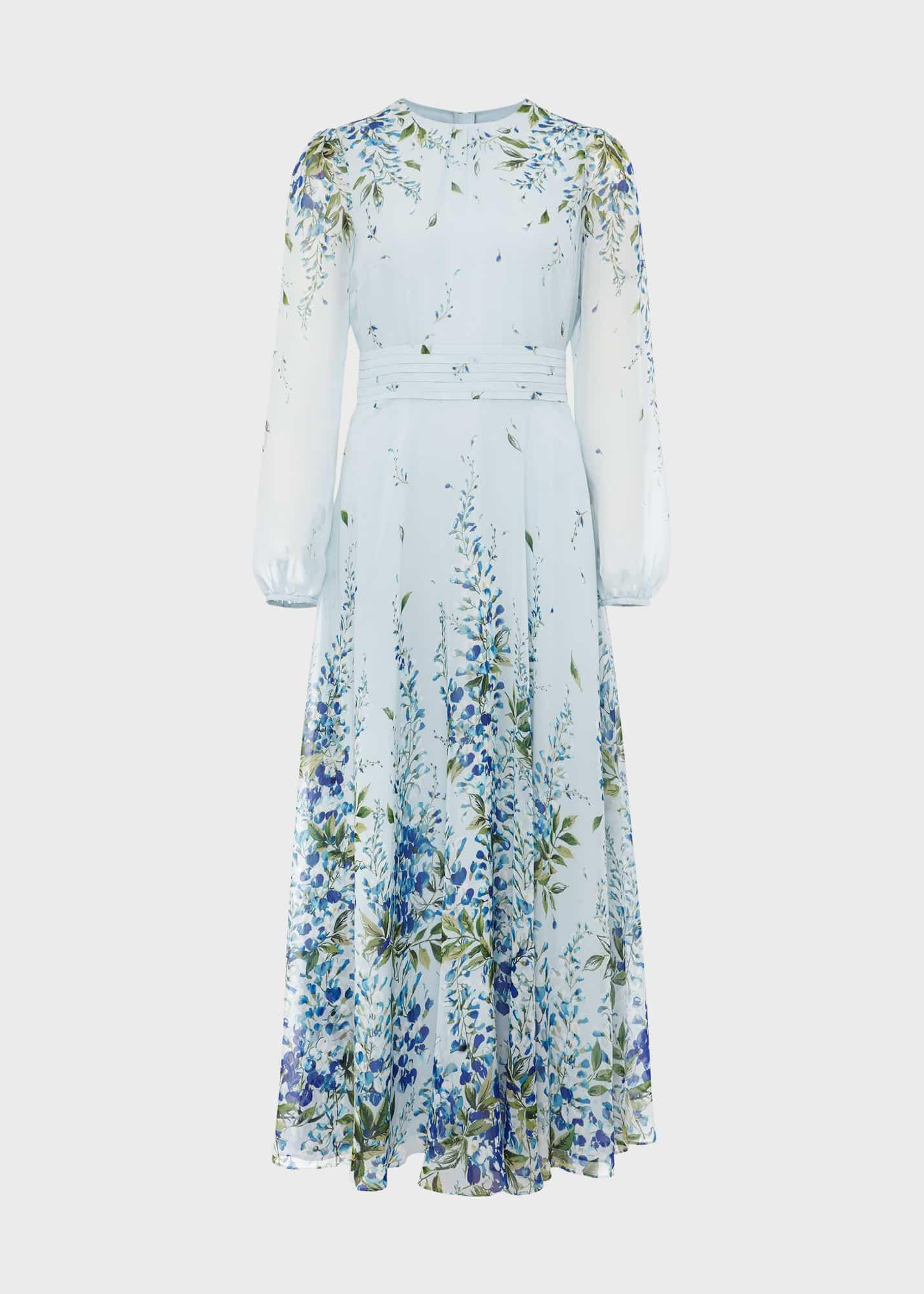 hobbs skye silk floral dress HOBBS LONDON Skye Floral Silk Midi Dress
