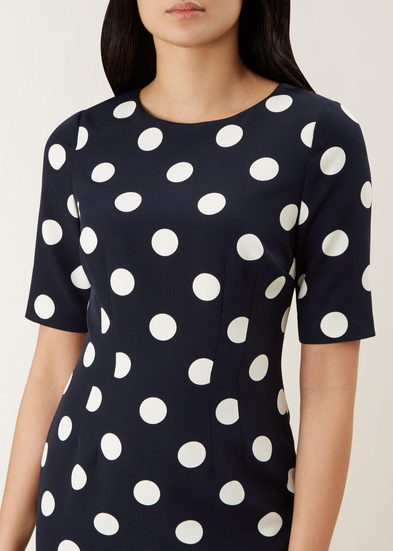hobbs astraea spot dress