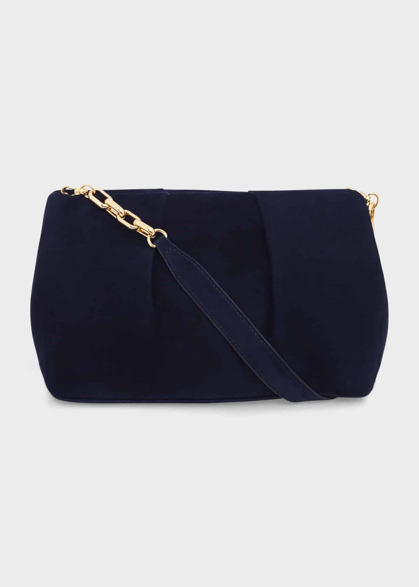 Hobbs Clifton Suede Clutch Bag in Blue Lyst UK