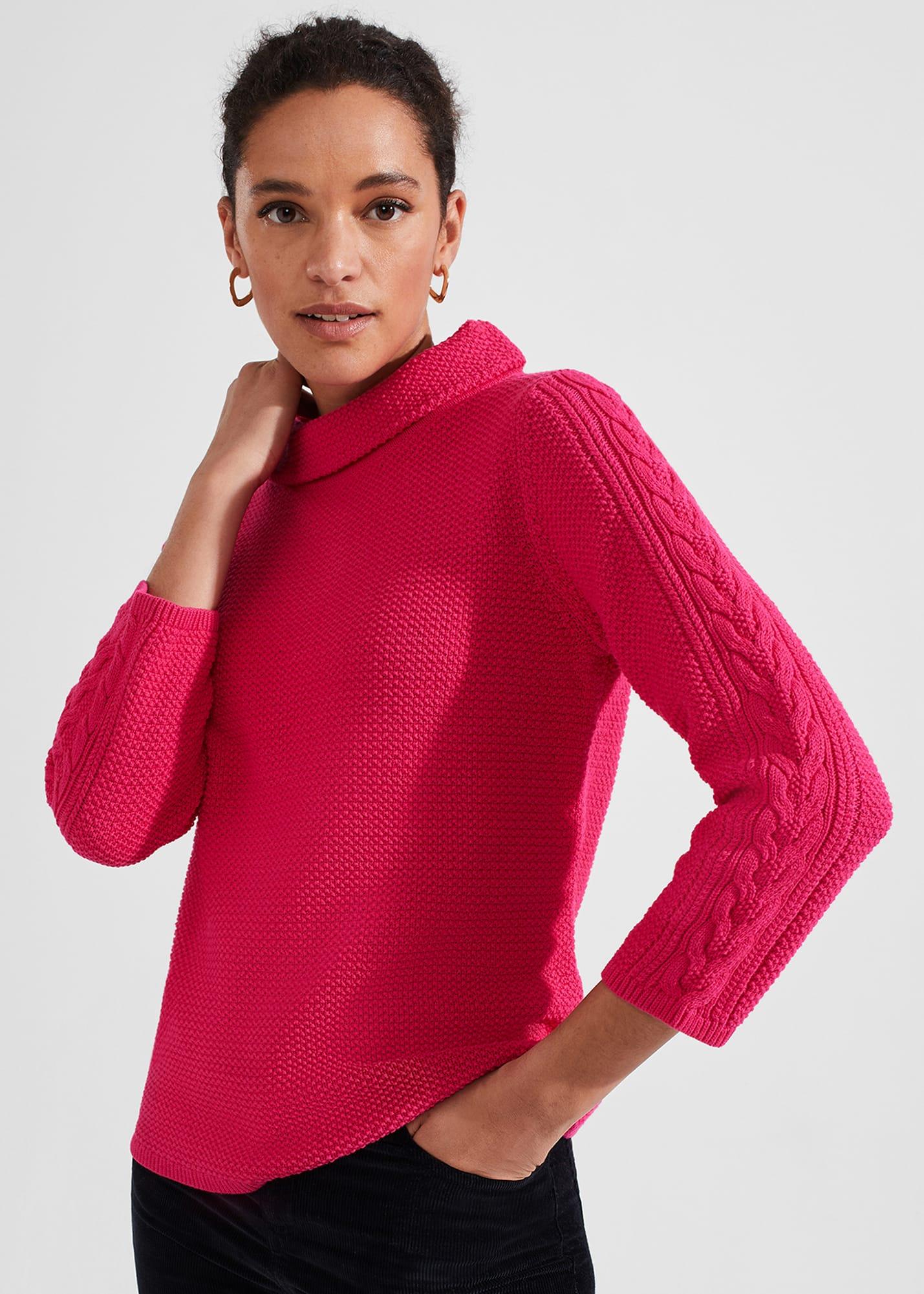 Hobbs Camilla Cotton Jumper in Red Lyst Australia