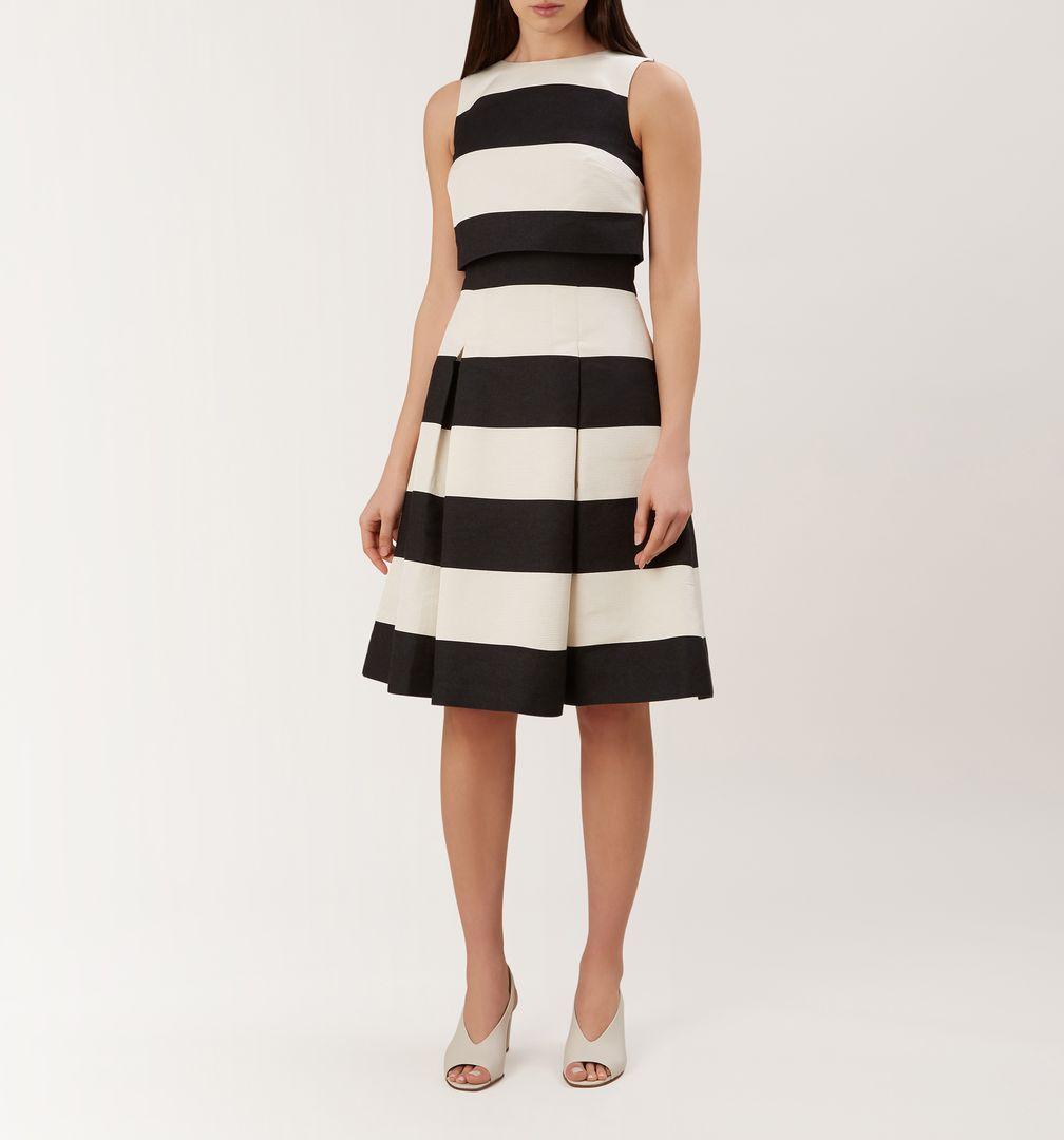 hobbs bridget striped dress