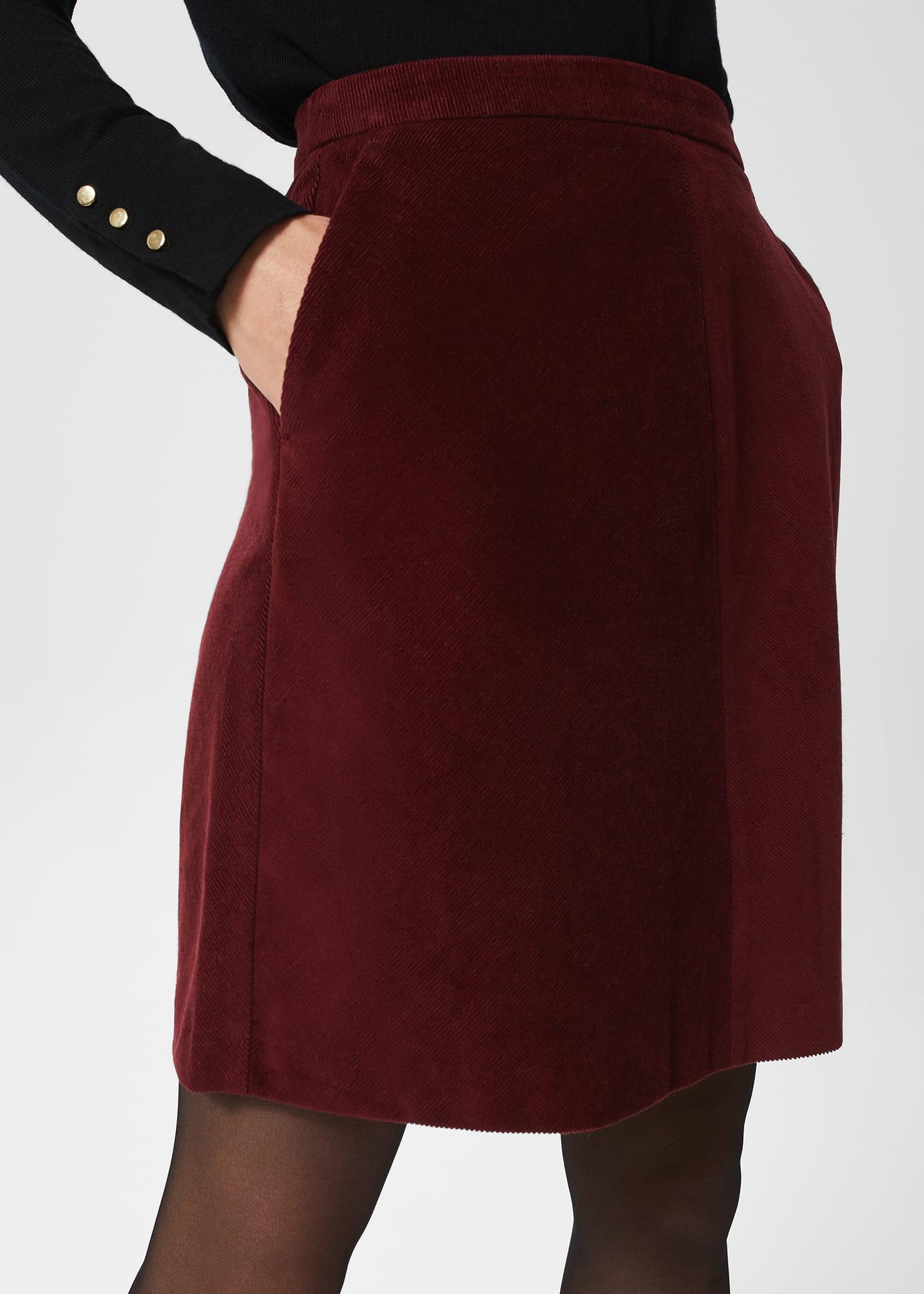 Hobbs Ria Cord Mini Skirt in Red Lyst UK
