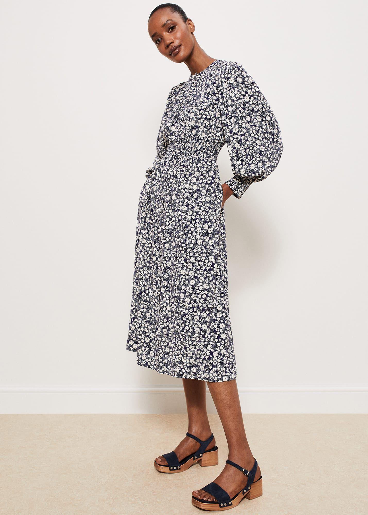 Hobbs Emilia Clog in Blue Lyst UK