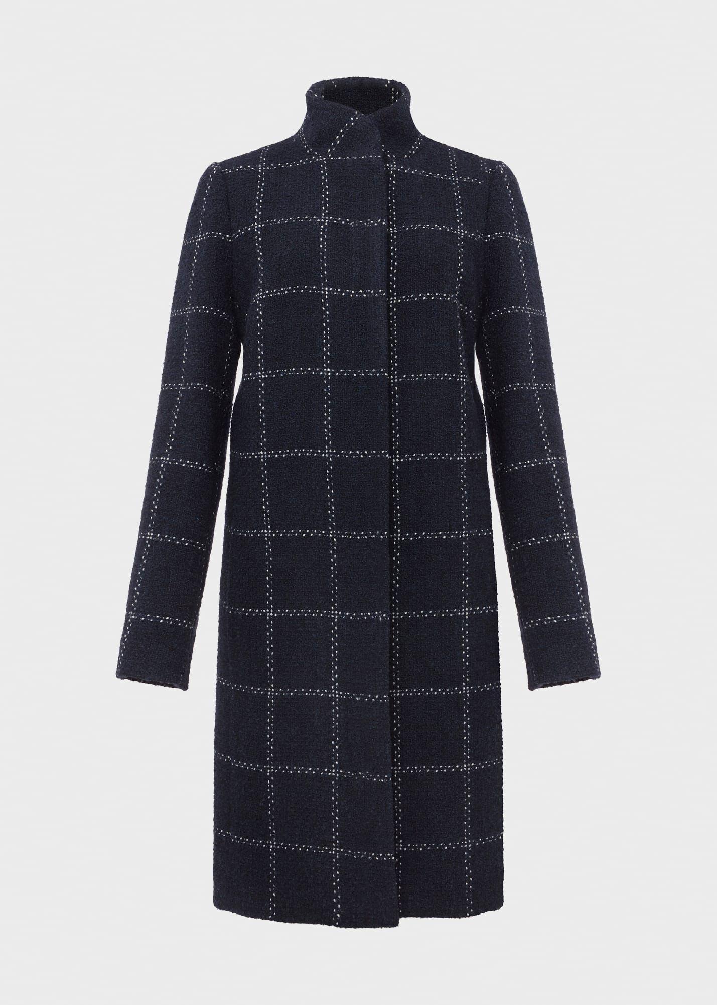 hobbs checked coat