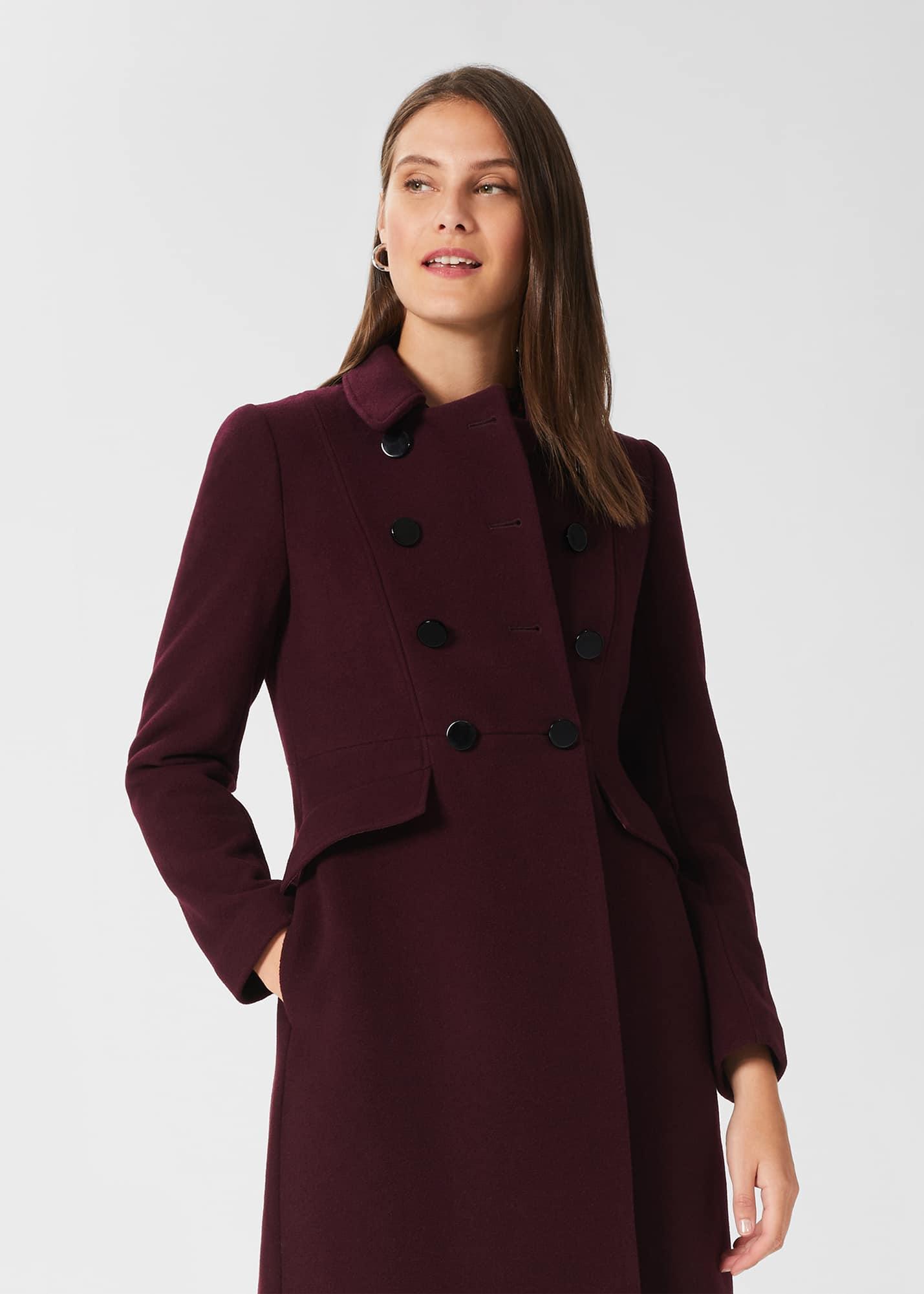 Hobbs Petite Janaya Wool Blend Coat in Red Lyst UK