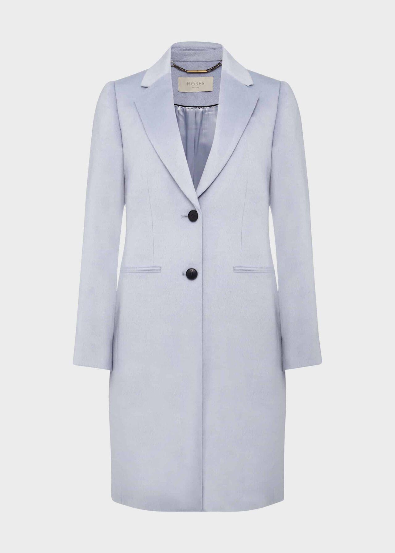 Hobbs Tilda Wool Coat in Pale Blue (Blue) Lyst