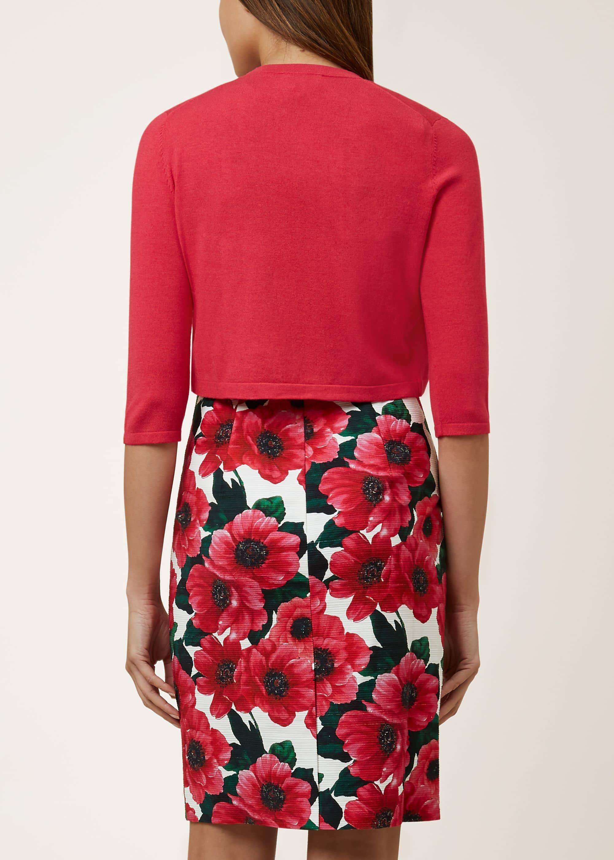 raspberry bolero jacket