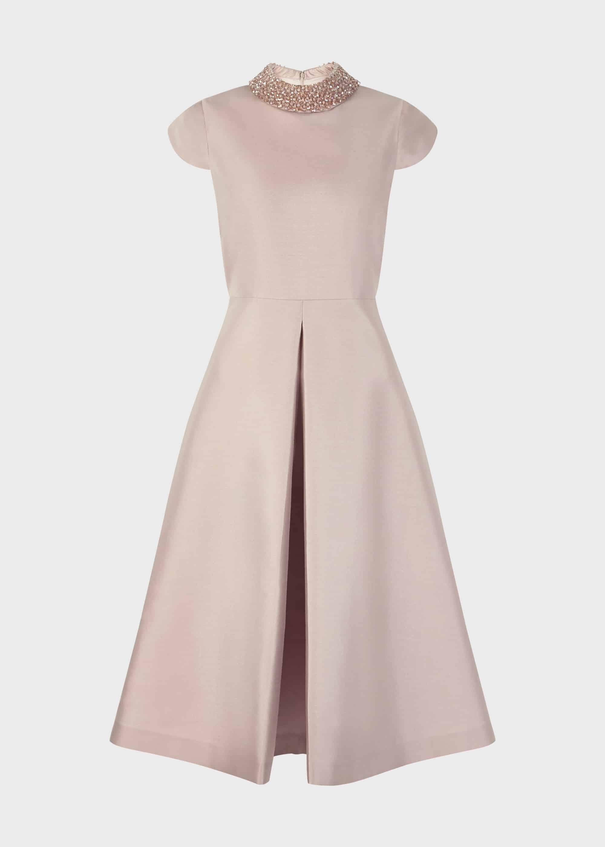 Hobbs Christie Silk Wool Embellished Dress Lyst UK