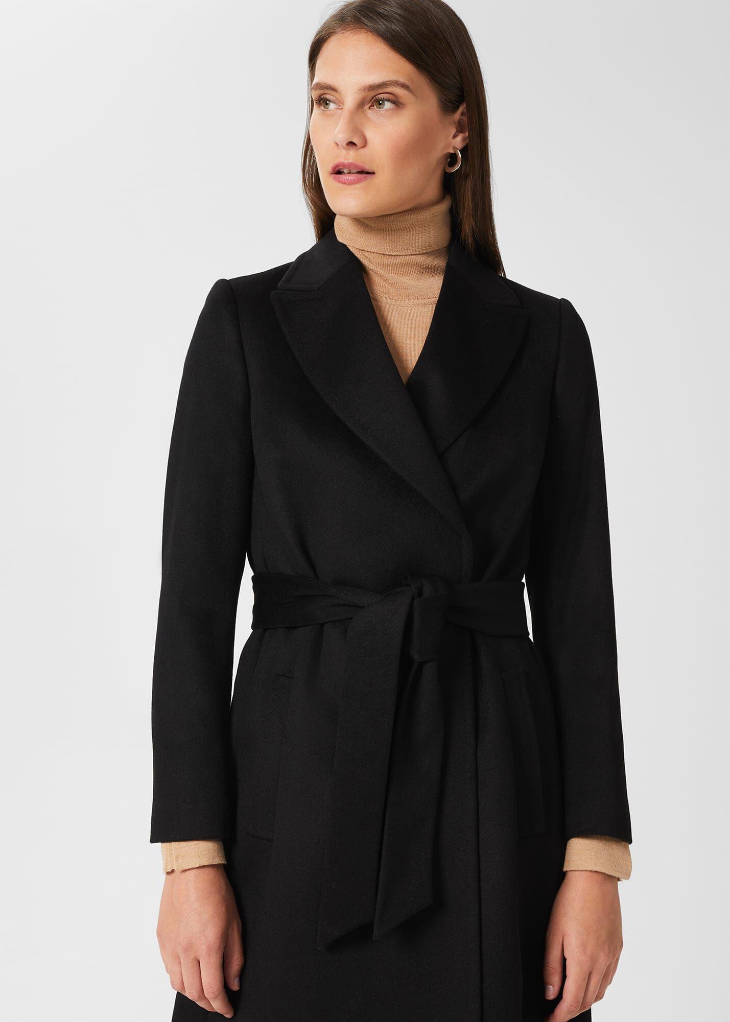 petite wrap coat